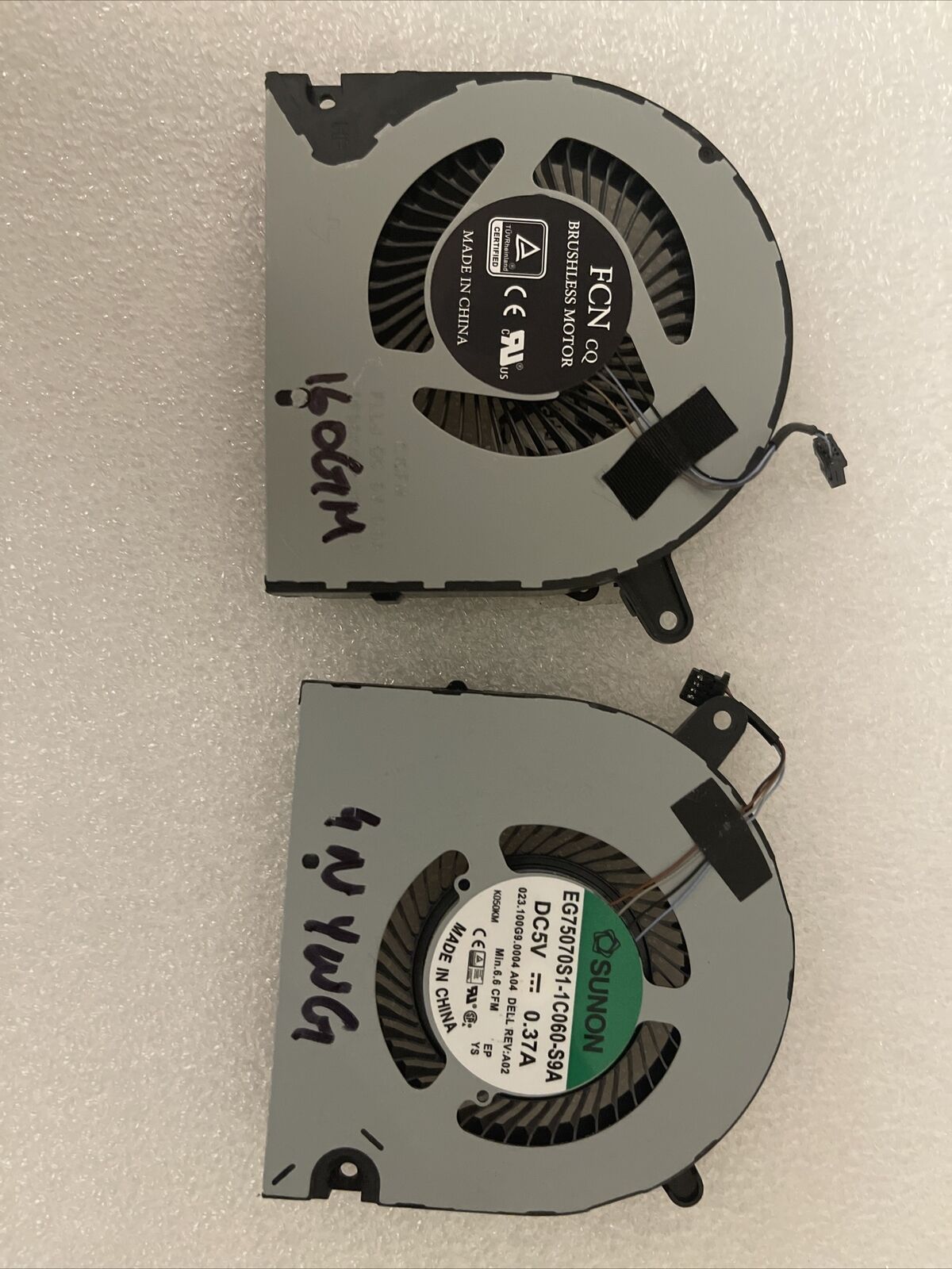 Genuine Dell G3 15 3590 P89F Laptop CPU+GPU Cooling Fans Pair 160GM 4NYWG