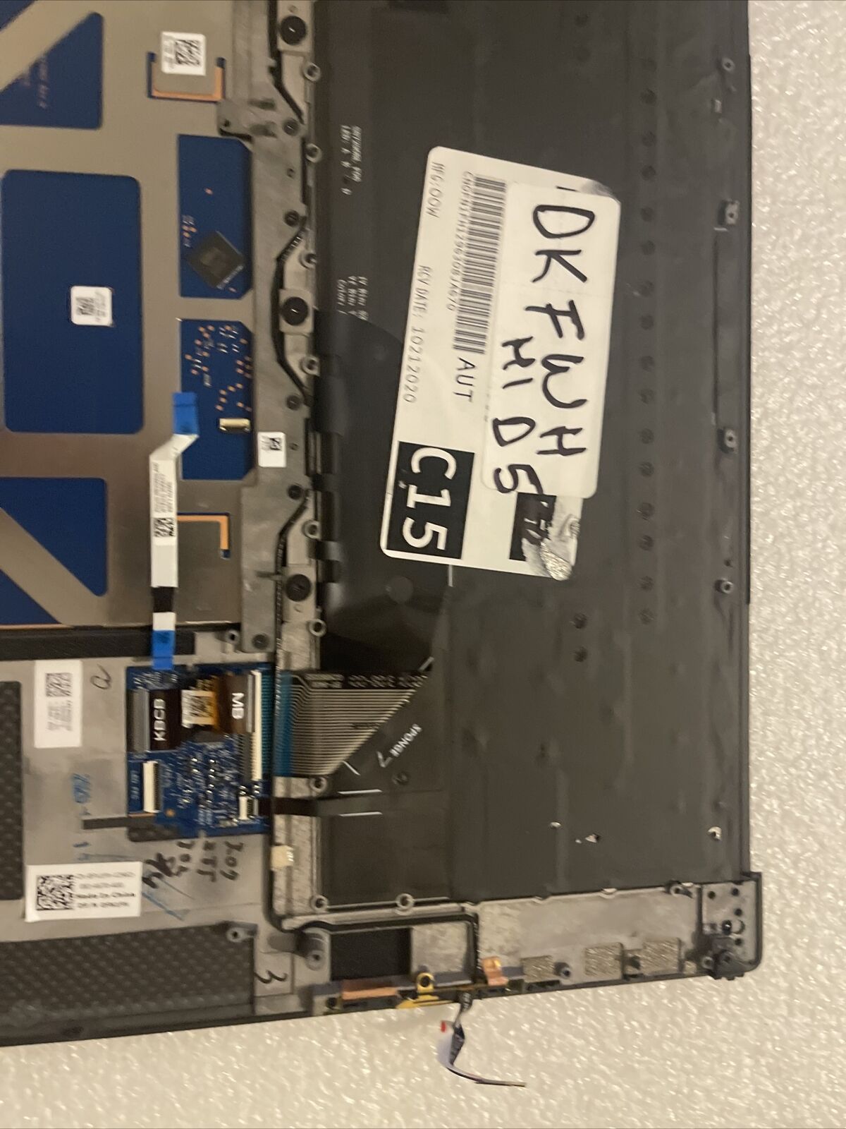 OEM DELL XPS 9500 Palmrest Touchpad FPR US Backlit Keyboard DKFWH 0DKFWH H1 D5