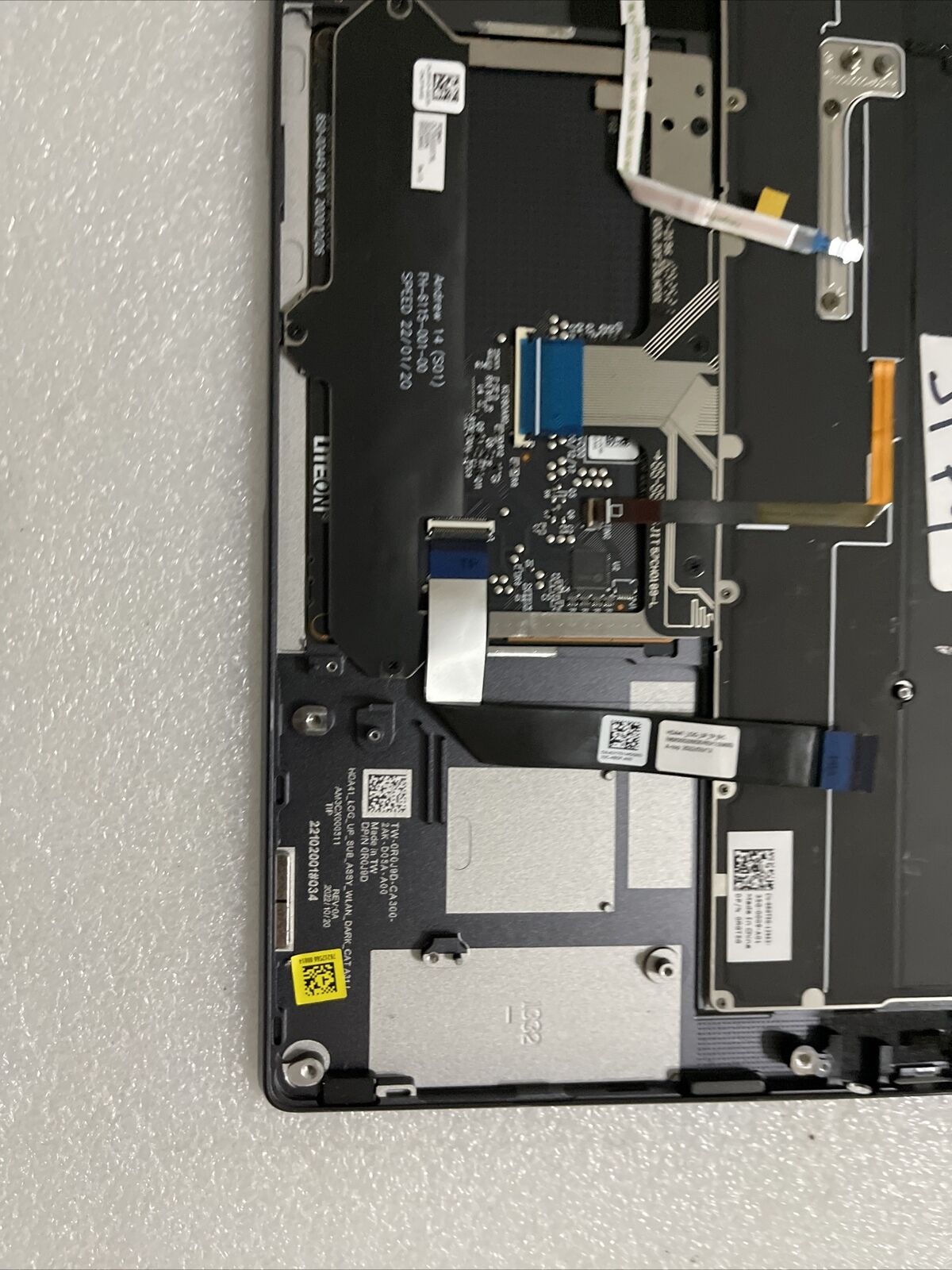 Genuine Dell Latitude 9430 Keyboard Palmrest Gray   R0J9D YF2N3 J1 P9 Grade A
