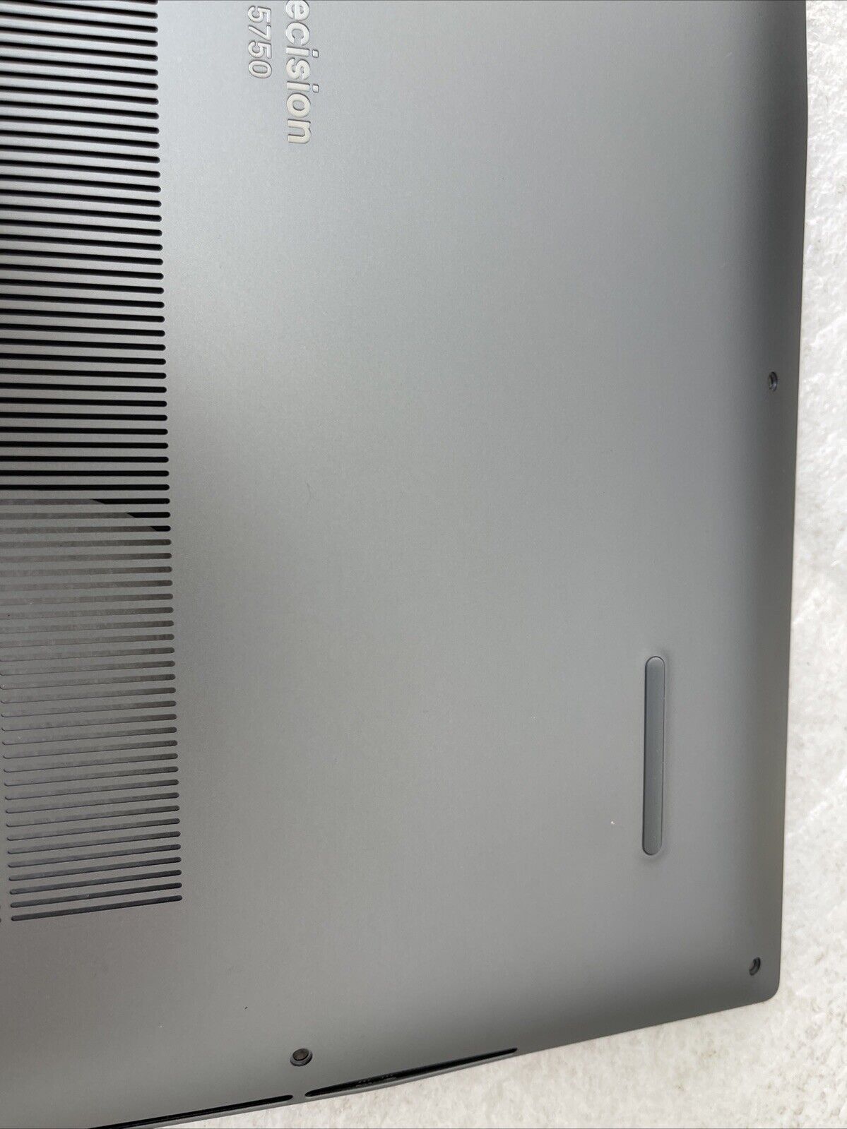OEM Dell Precision 5750 Laptop Bottom Base Metal Cover Assembly Gray 598MX KG C4