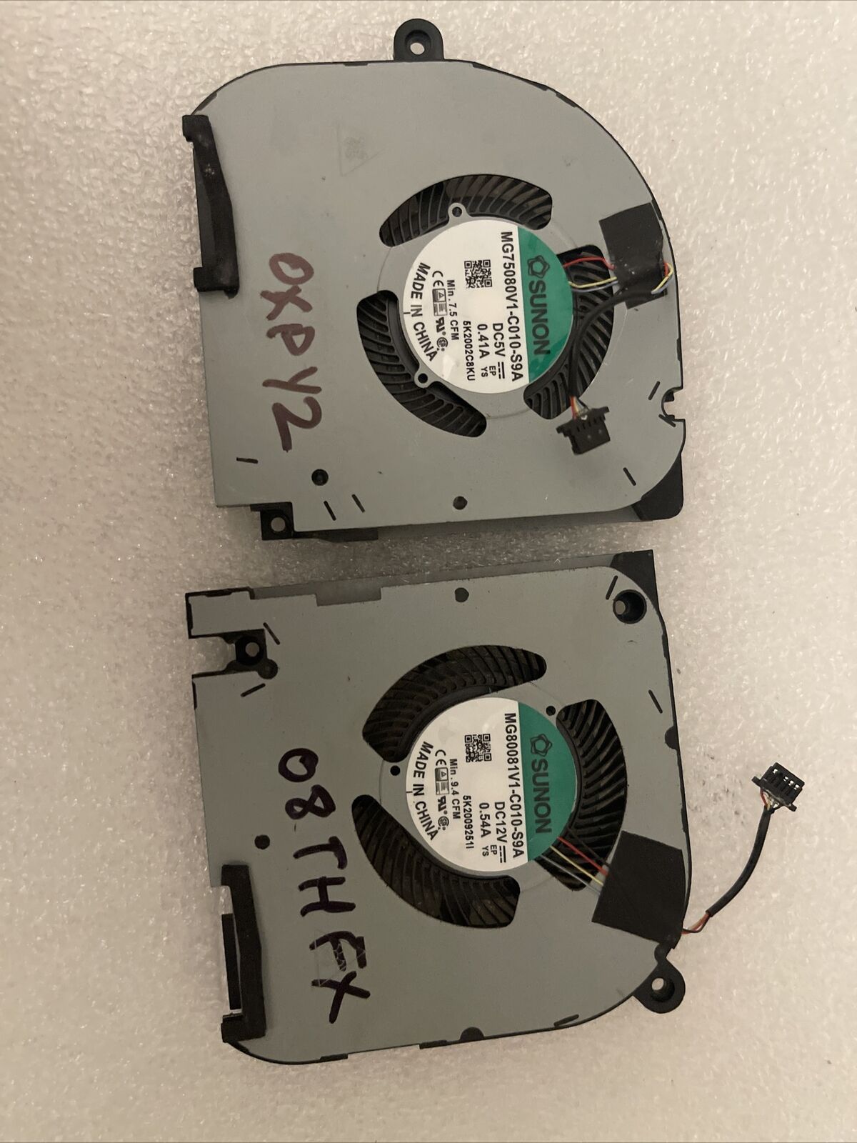Genuine Dell G7 7500 2020 Laptop Cpu Gpu Cooling Fan ms pair 00xpY2 08THFX