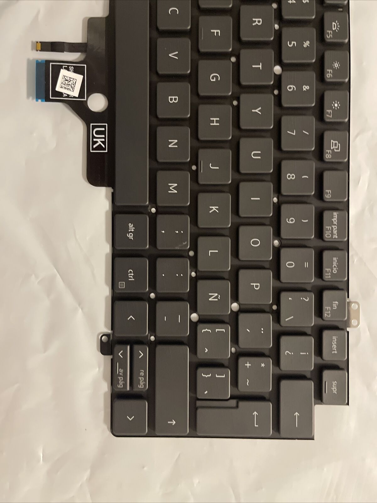 Dell Latitude 7420 Backlit Spanish Latin  AZERTY layout Keyboard -K5XT4 K4WGN