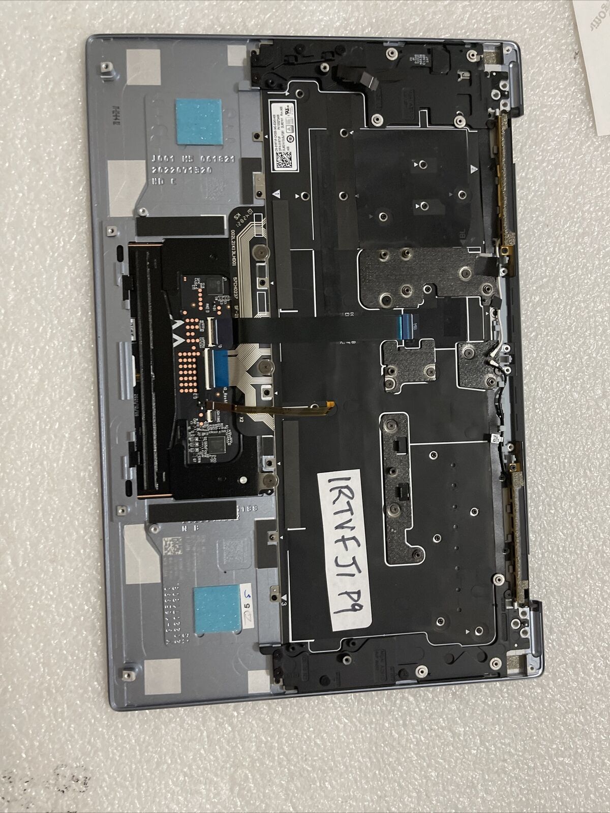Dell XPS 9315 Laptop Palmrest Touchpad US Keyboard  Sky Blue 1RTVF J1 P9