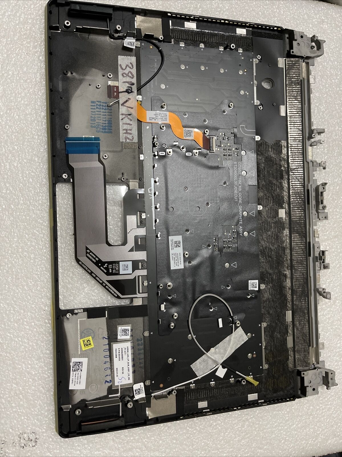 New Oem Dell Alienware X15 R1 R2 Palmrest US English Keyboard  386PV 5VHRX K1 H2