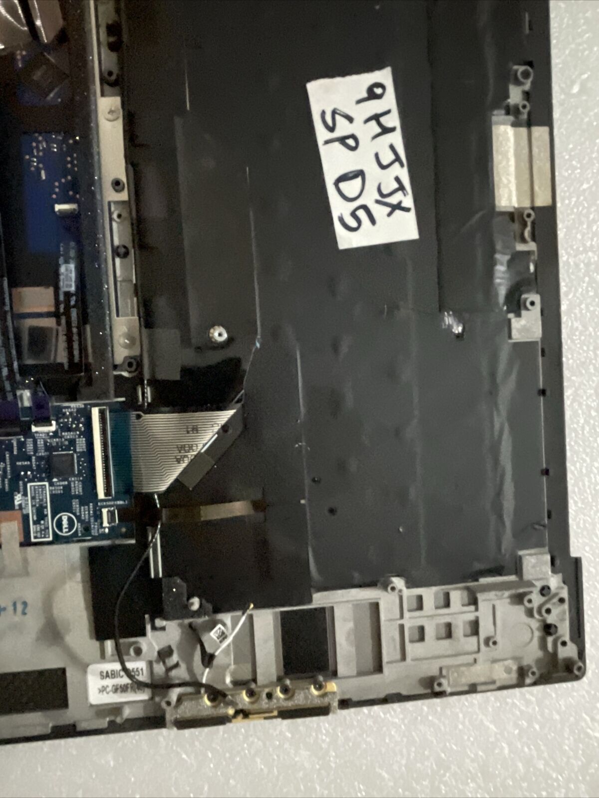 Dell XPS 17 9710  Laptop Palmrest US/EN Backlit Keyboard Speakers 9HJJX H2 D5