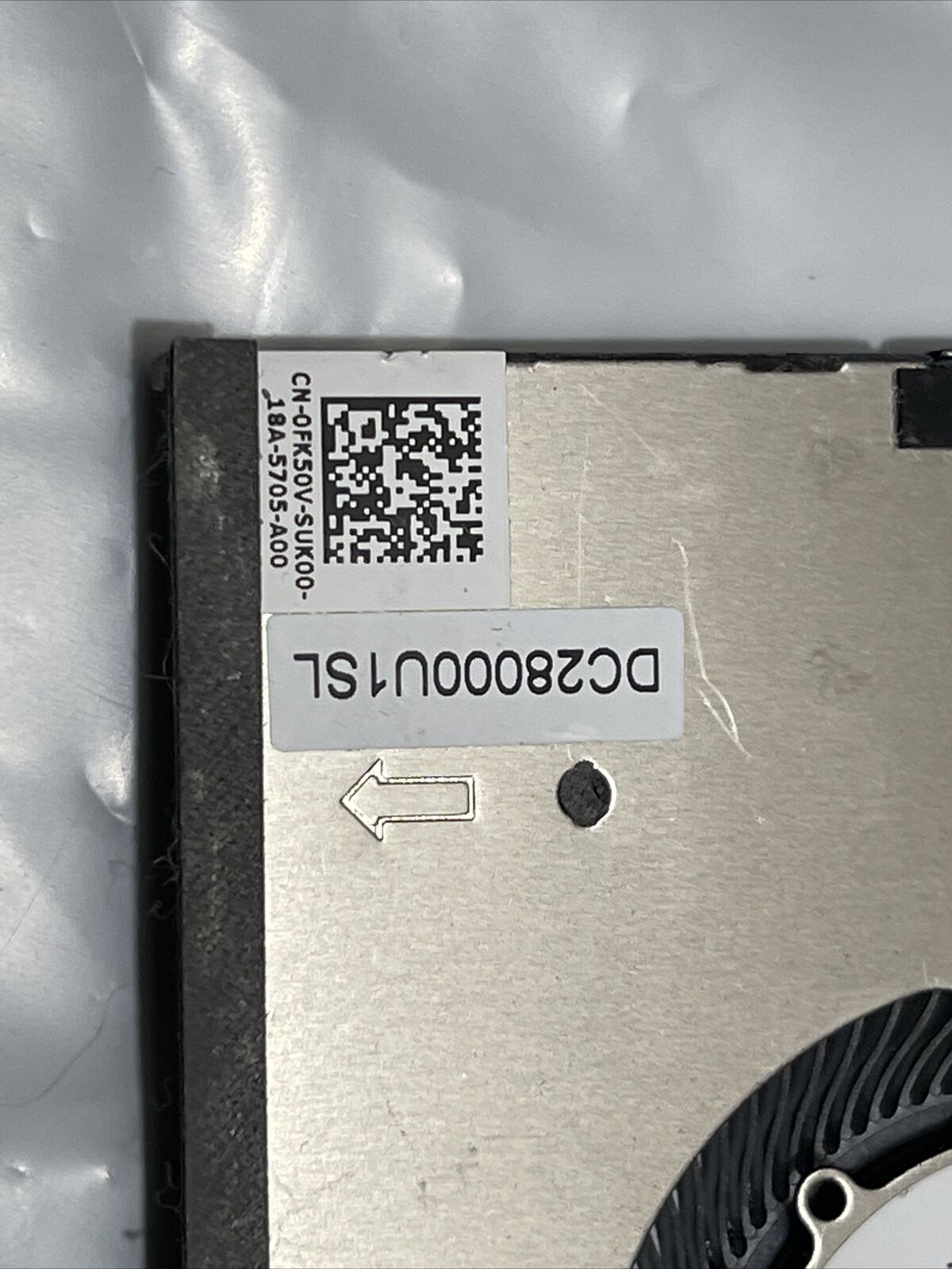 Genuine Dell XPS 15 9510 Precision 5560 COOLING FAN 0FK50V FK50V P2