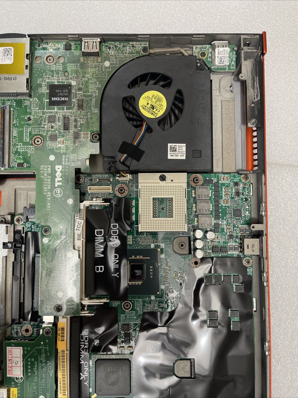 OEM Dell Precision M6400 Laptop Motherboard Mainboard W/ Bottom Base CDWGG H1 B9