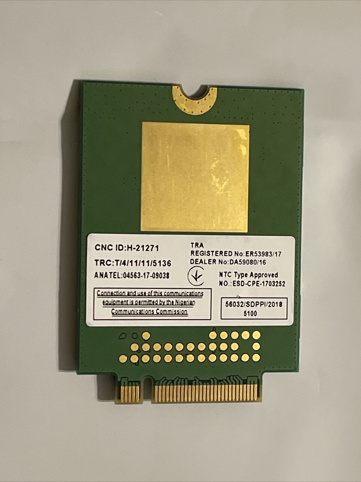 Fibocom L850-GL LTE/WCDMA 4G WWAN Card Module A02 DW5820e 284DC