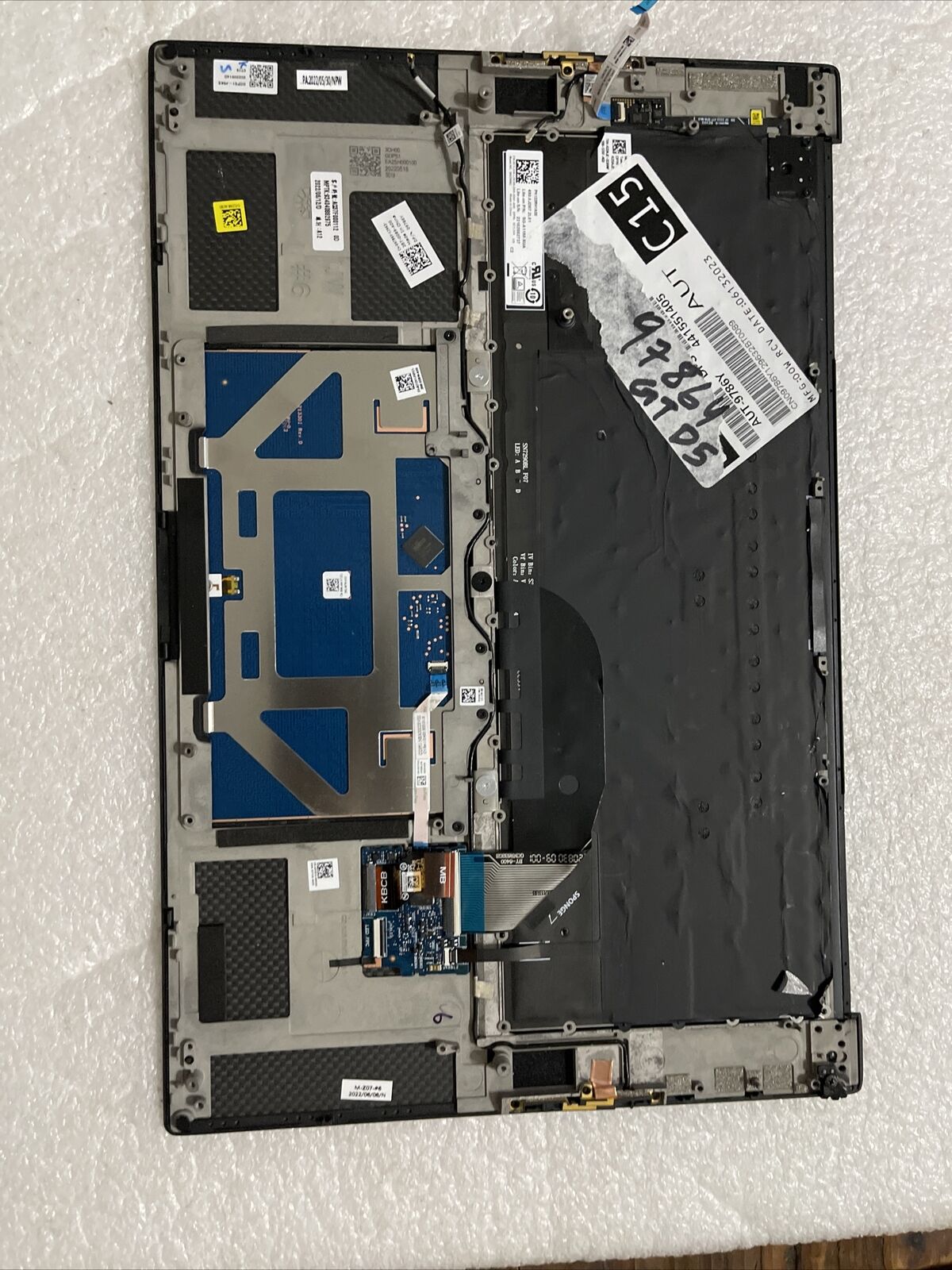 Dell Precsion 5550 5560 Palmrest Touchpad US Backlt English Keyboard 9786Y GTD5