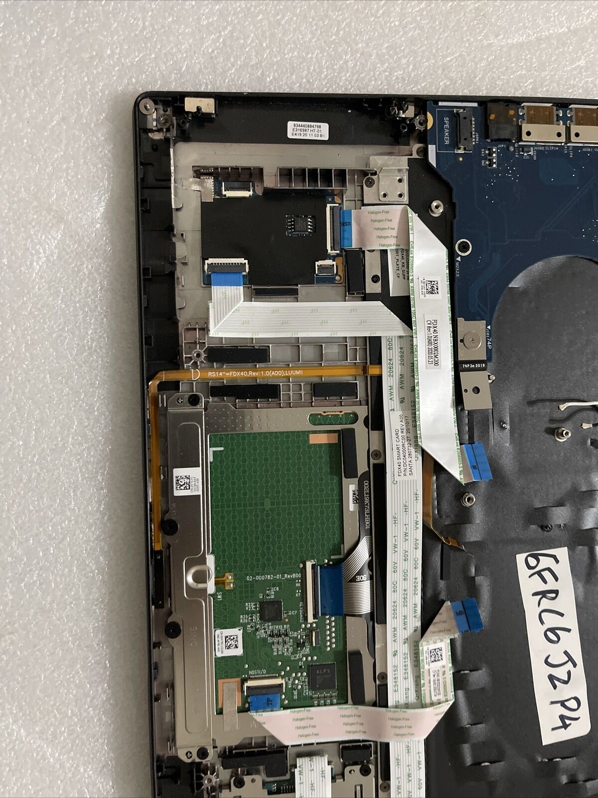 Dell Latitude 14 7410 Laptop Palmrest US BCL Keyboard Extras 6FRC6 K2J2P4 GradeA
