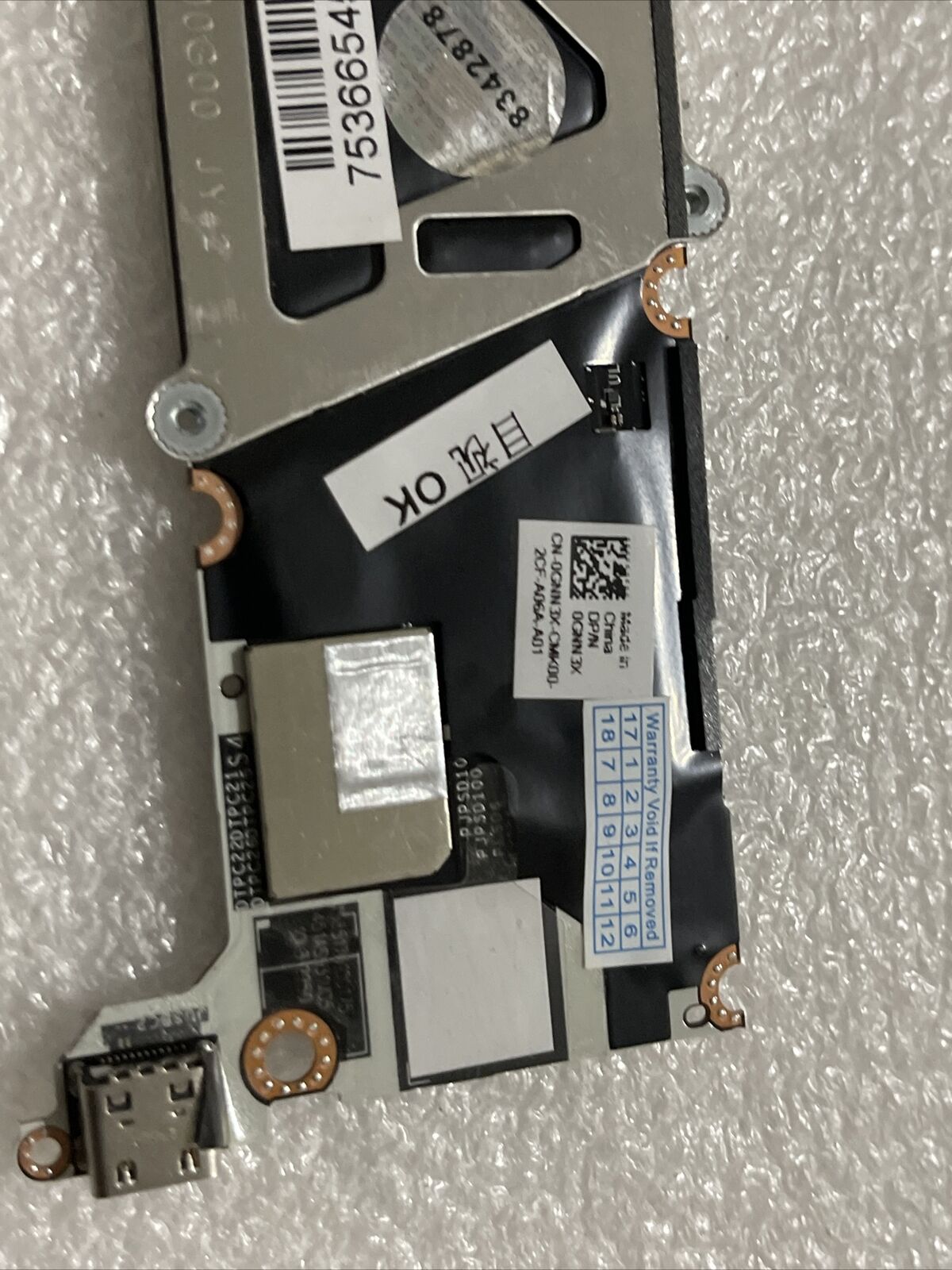 Genuine Dell XPS 13 9315 Laptop i7-1250U 16GB 512GB SSD Motherboard GNN3X H1 B6