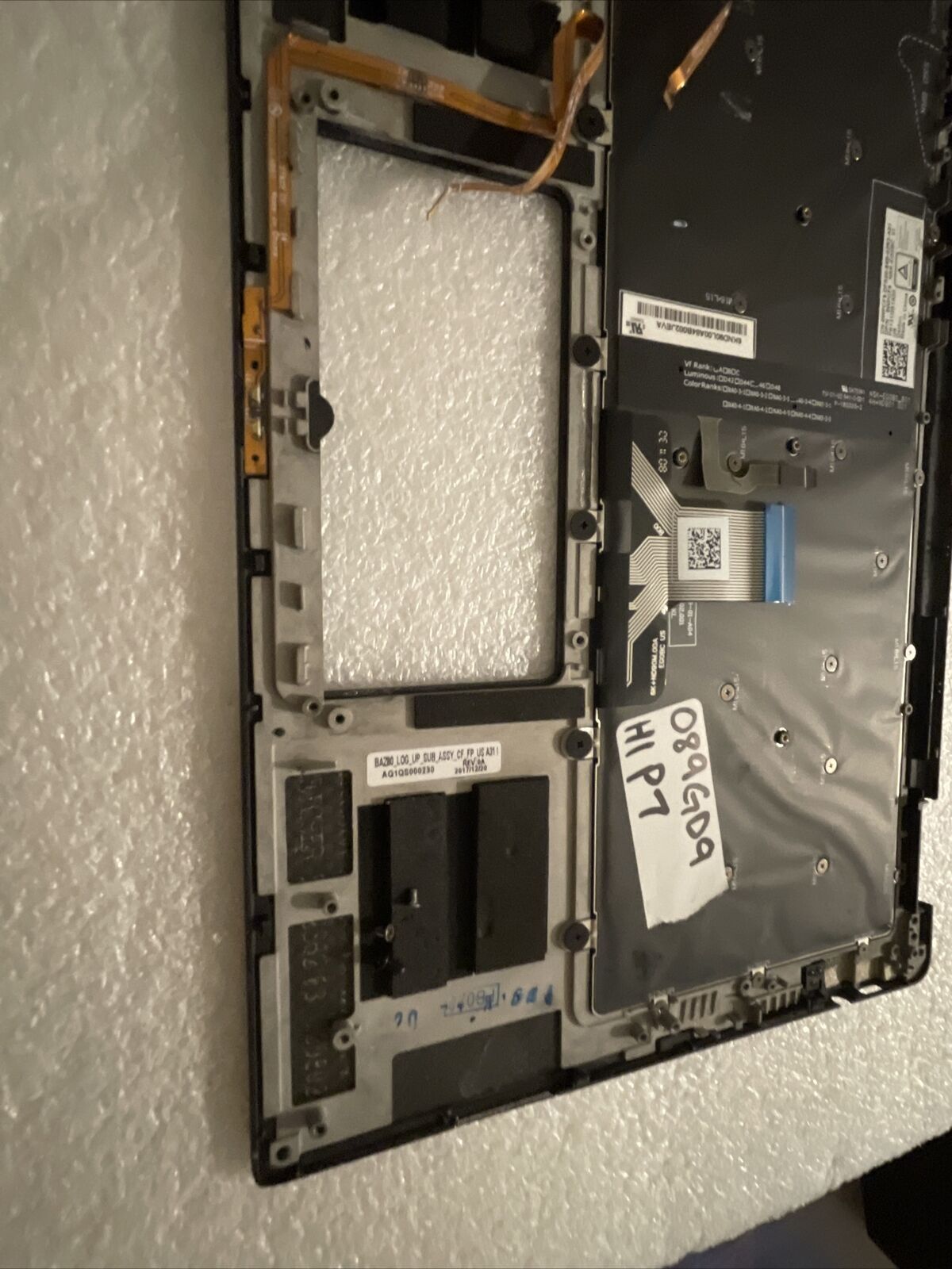 Genuine Dell XPS 13.3" 13 9365 Palmrest Backlit Keyboard WPCF9 89GD9 H1 B5