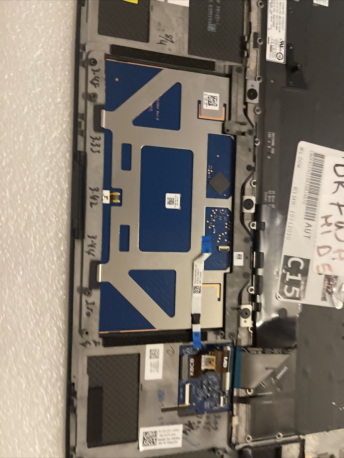 OEM DELL XPS 9500 Palmrest Touchpad FPR US Backlit Keyboard DKFWH 0DKFWH H1 D5