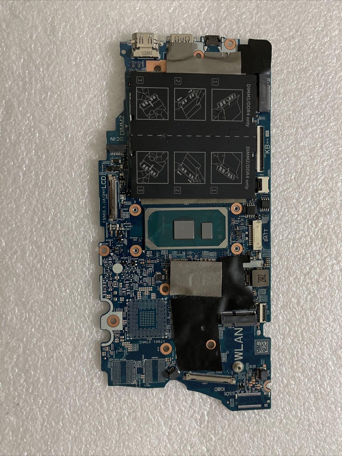 DELL INSPIRON 5400 2-IN-1 INTEL CORE I5-1035G1 CPU LAPTOP MOTHERBOARD XWV63 B7