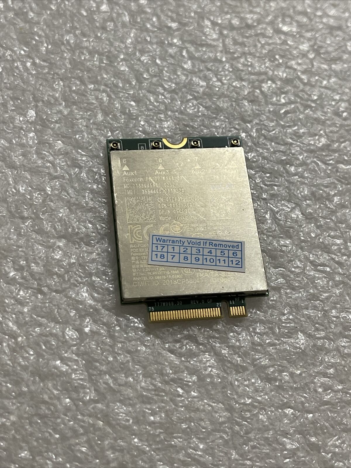Dell Latitude 5420 5424 7424 Snapdragon X20 4G LTE Wireless Card DW5821e 5CF3F