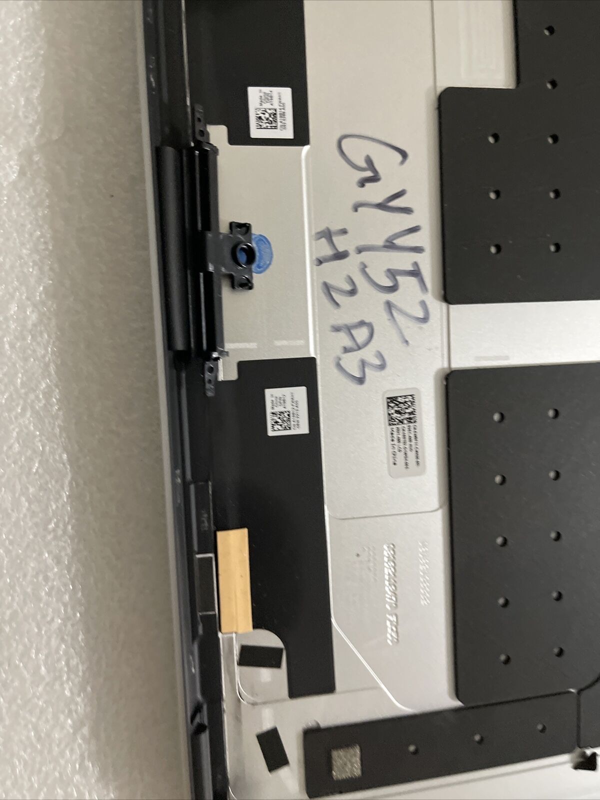 Dell OEM XPS 15 9500 FHD LCD Back Cover Panel w/ Hinges No-TS GYY52 0GYY52 H2 A3