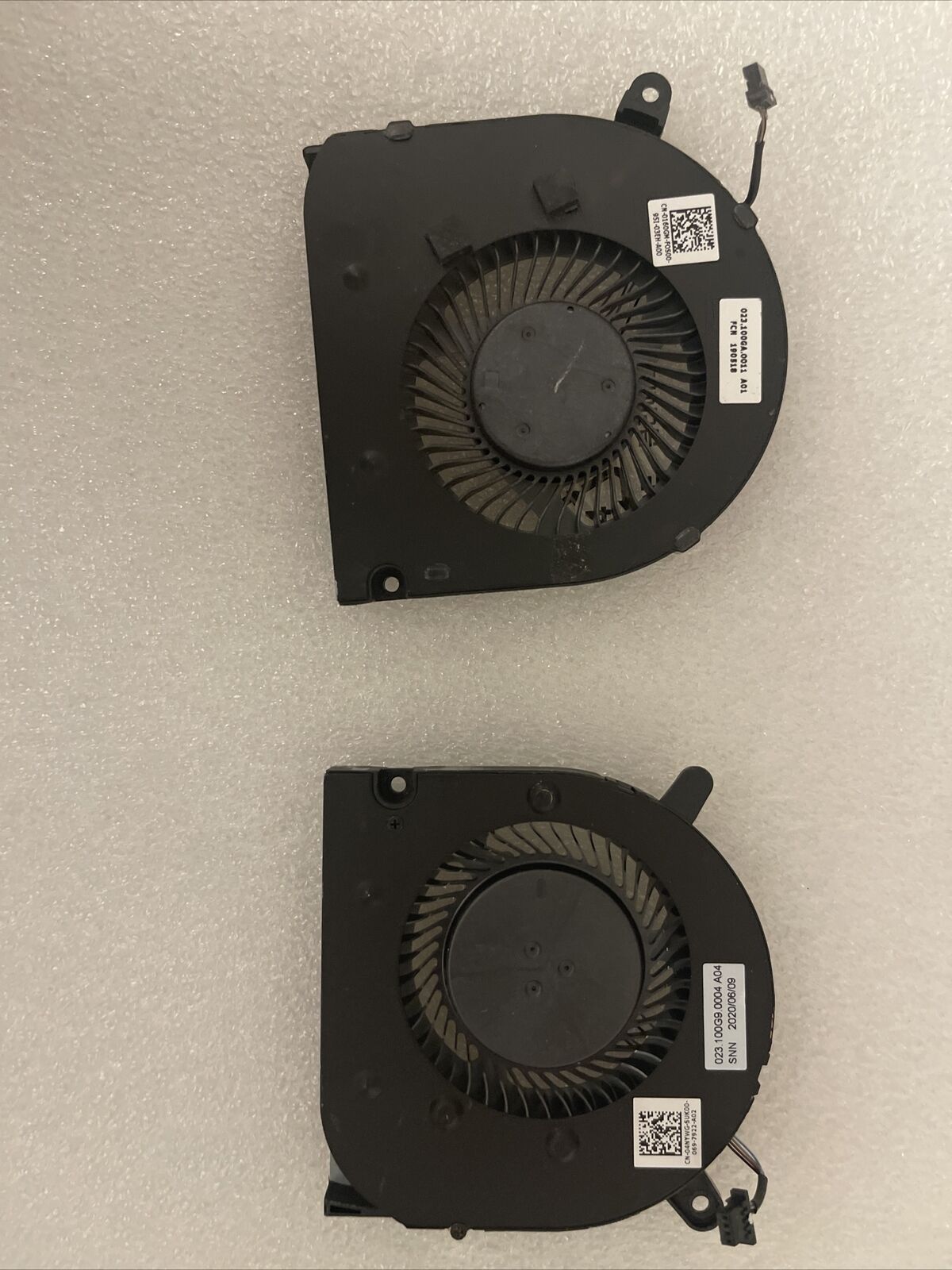 Genuine Dell G3 15 3590 P89F Laptop CPU+GPU Cooling Fans Pair 160GM 4NYWG
