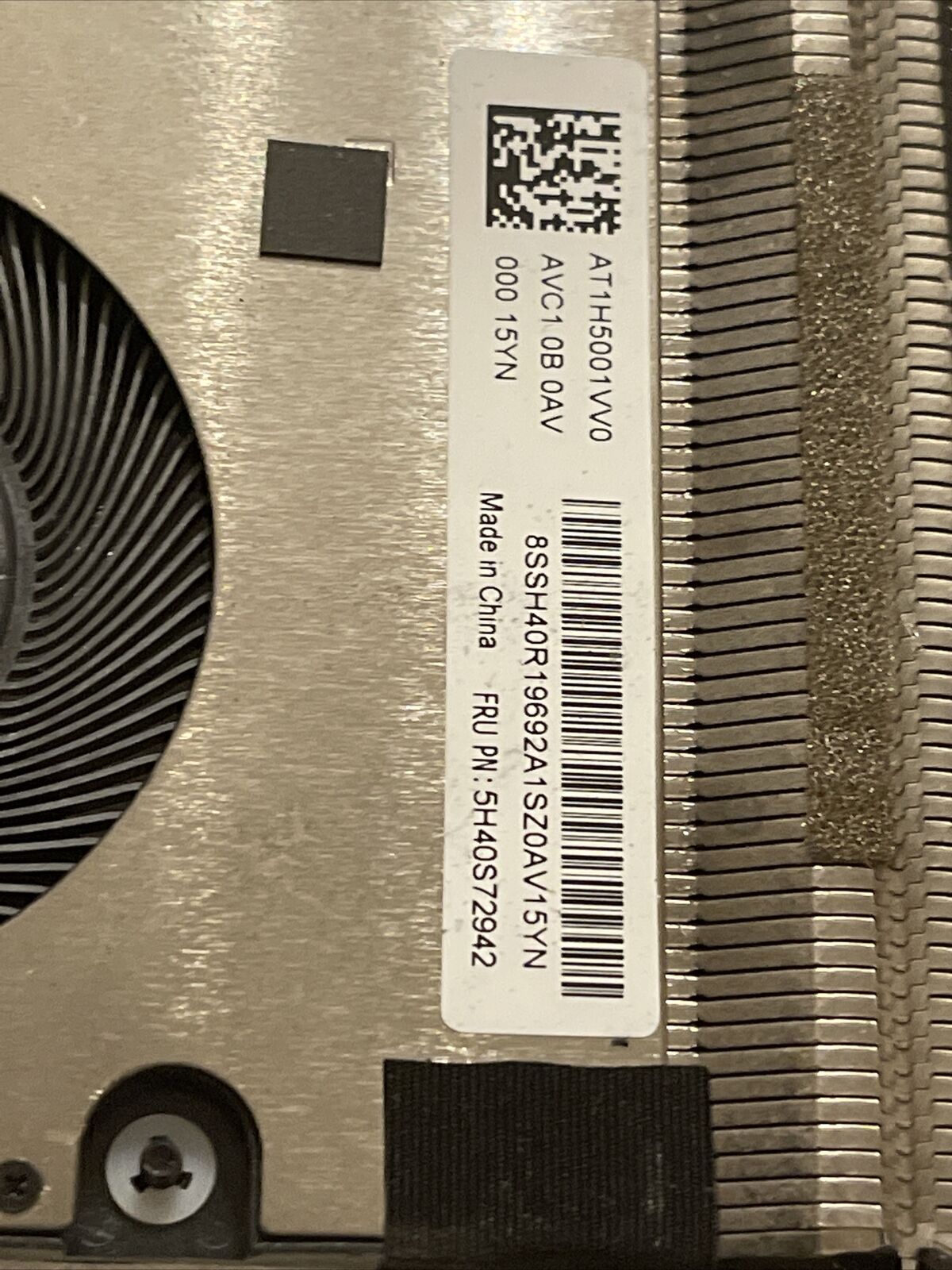 5H40S72943 For Lenovo Thinkpad L14 CPU Heatsink Cooling Fan UMA 5H40S72942