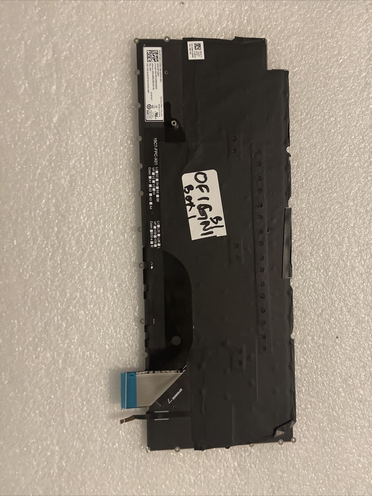 Genuine Dell XPS  9500 9510 Spanish Backlit Keyboard A19B19 F1GN1 0F1GN1 B1