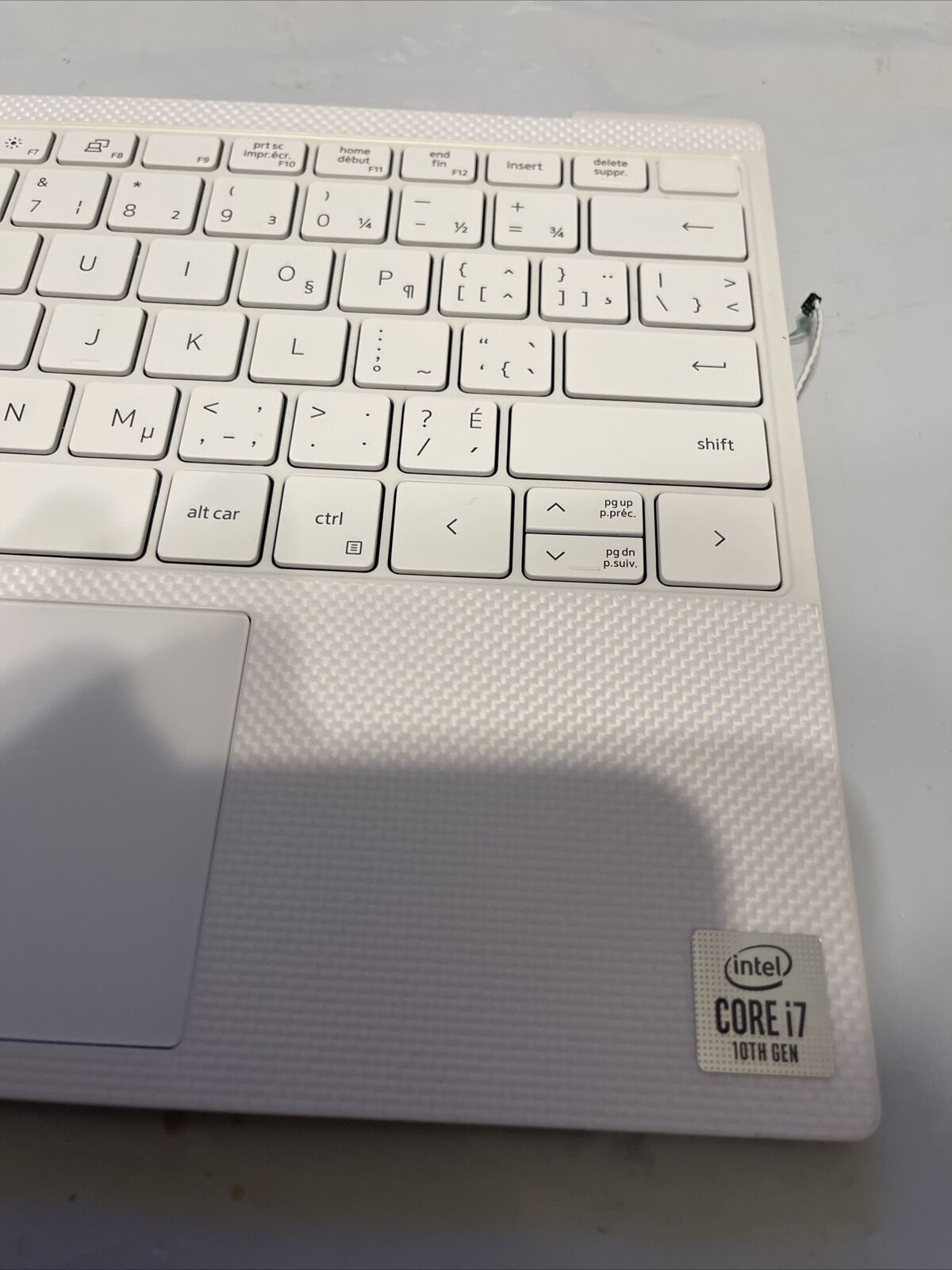 Dell XPS 9300 Palmrest Touchpad french Keyboard Assembly GT8XM P6 T1
