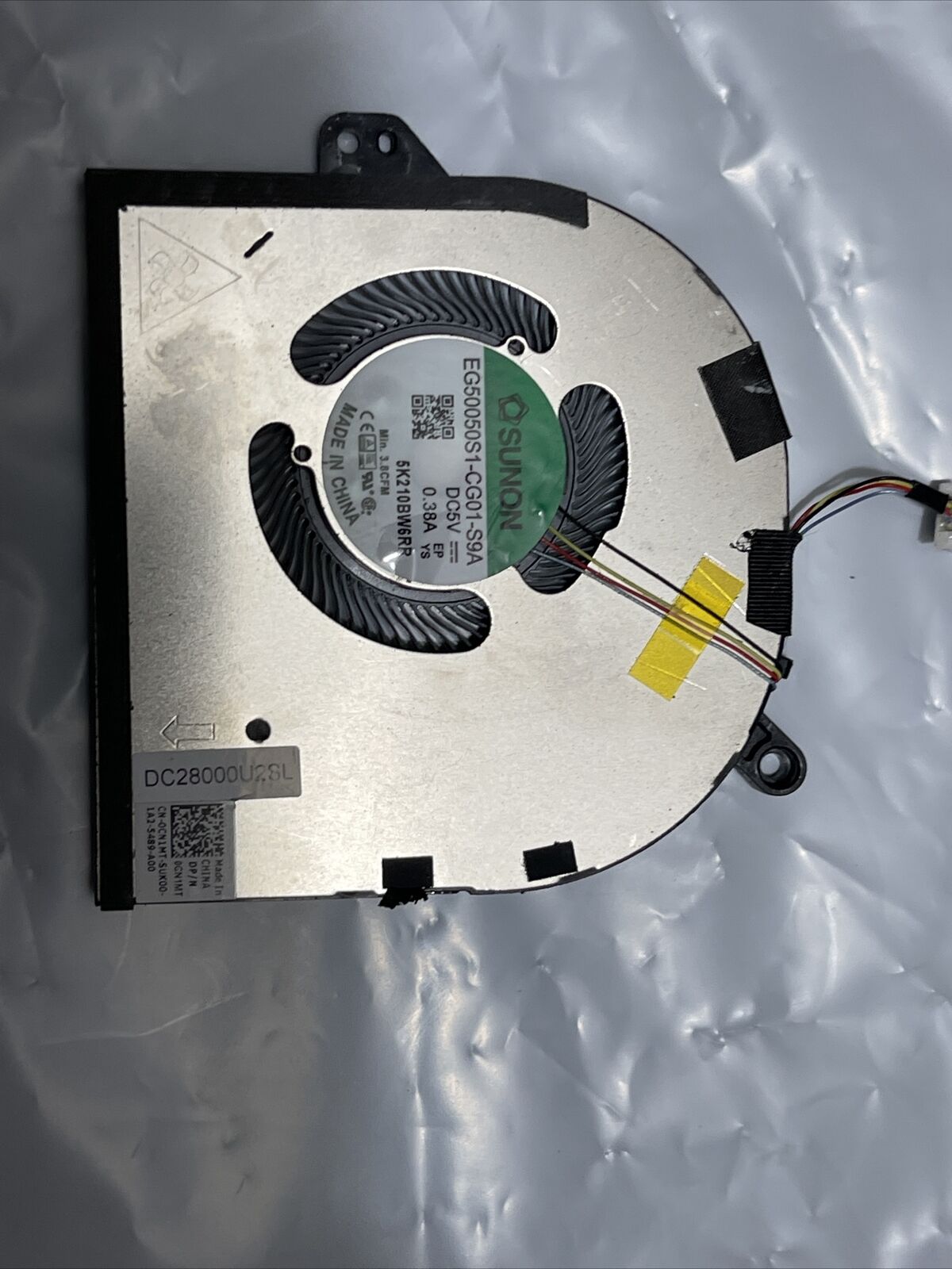 Dell Precision 5550 XPS 15 9500 9510 CPU Cooling Fan Right Side CN1MT 0CN1MT p2