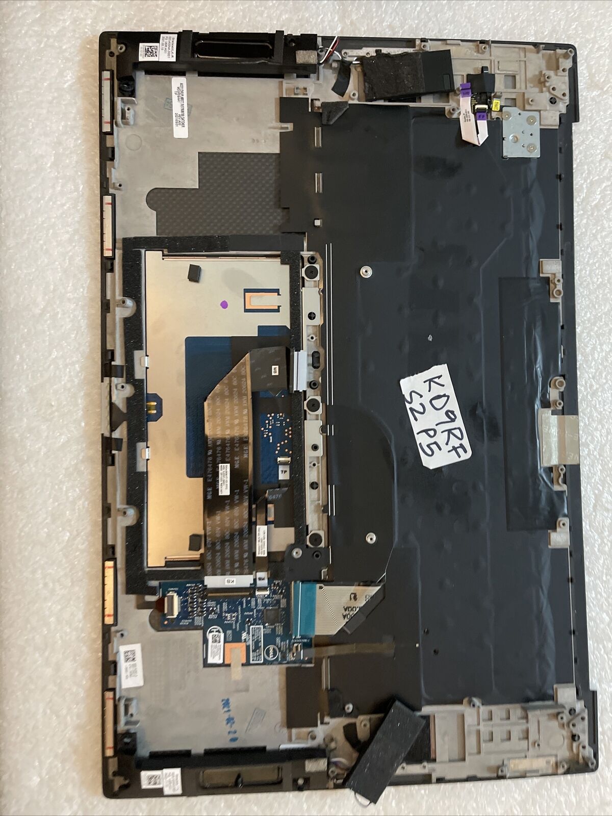 Dell XPS 9730 Laptop Palmrest Backlit US English Keyboard Speakers KD9RF S2 P5