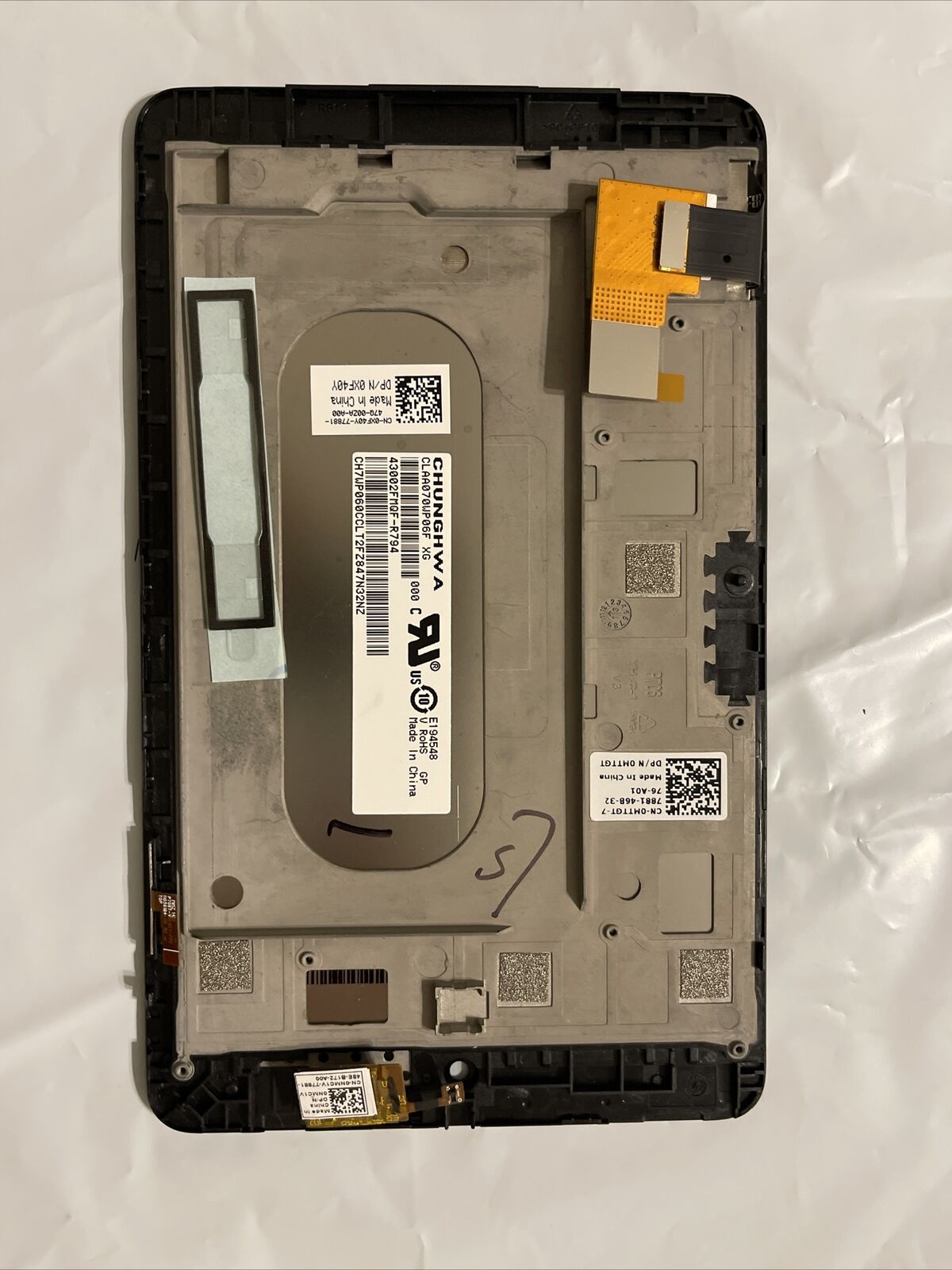 Genuine Dell Venue 7 3730 7" Tablet LCD Touch Screen Digitizer XF40Y MTTGT 4RVDD