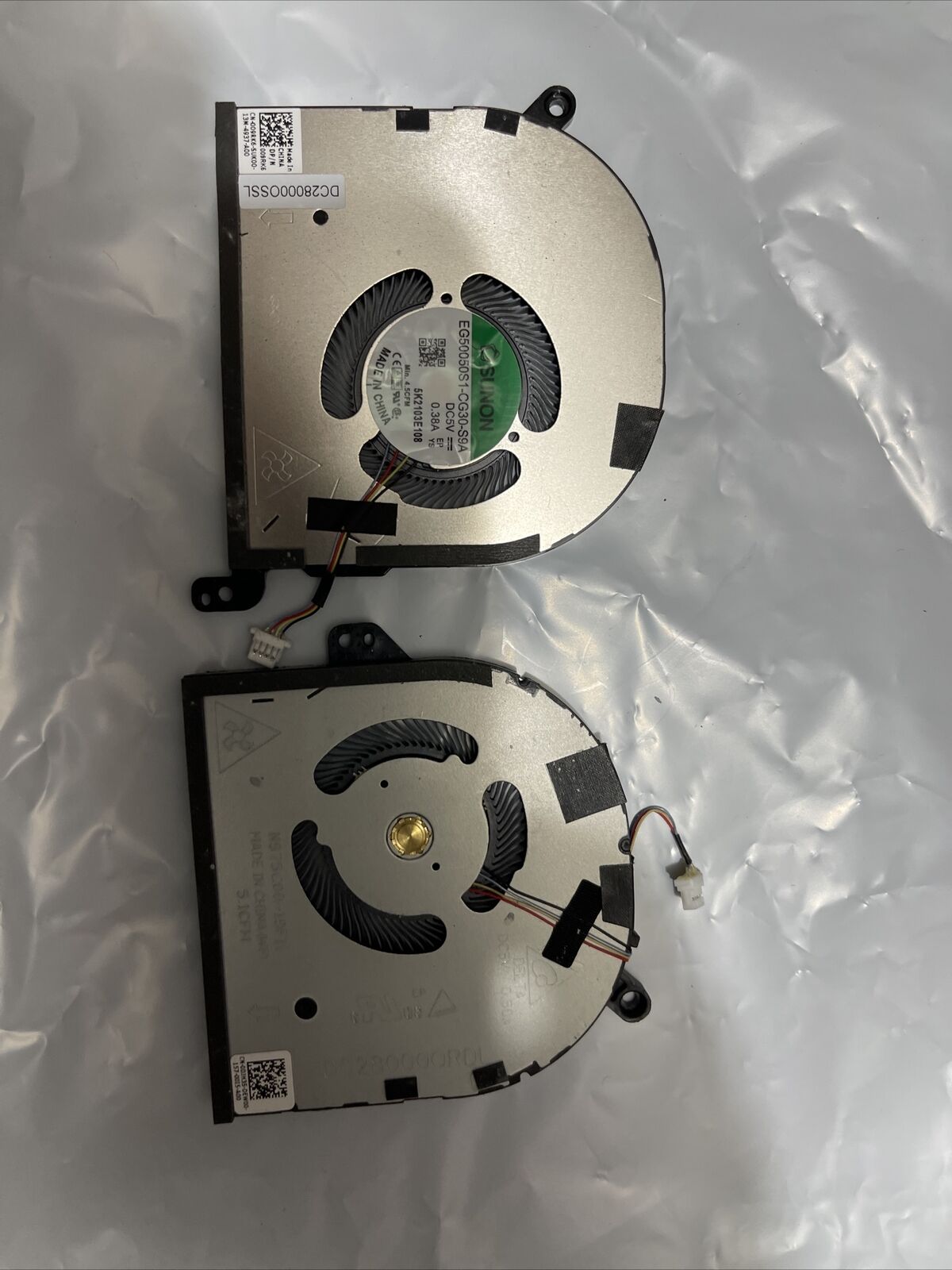 Genuine DELL Precision 5550 5560 5570 CPU GPU cooling fans 0DJH35 009RK6 h1