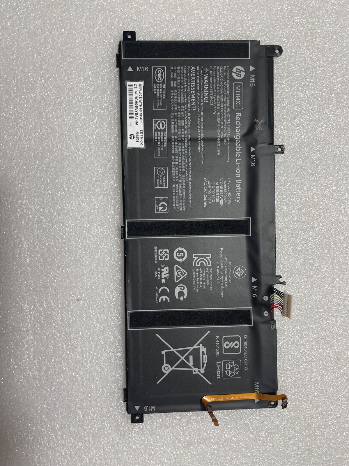 Genuine  Battery for HP Elite X2 1013 G3 HSTNN-IB8D 937519-1C1 937519-171 ME04XL