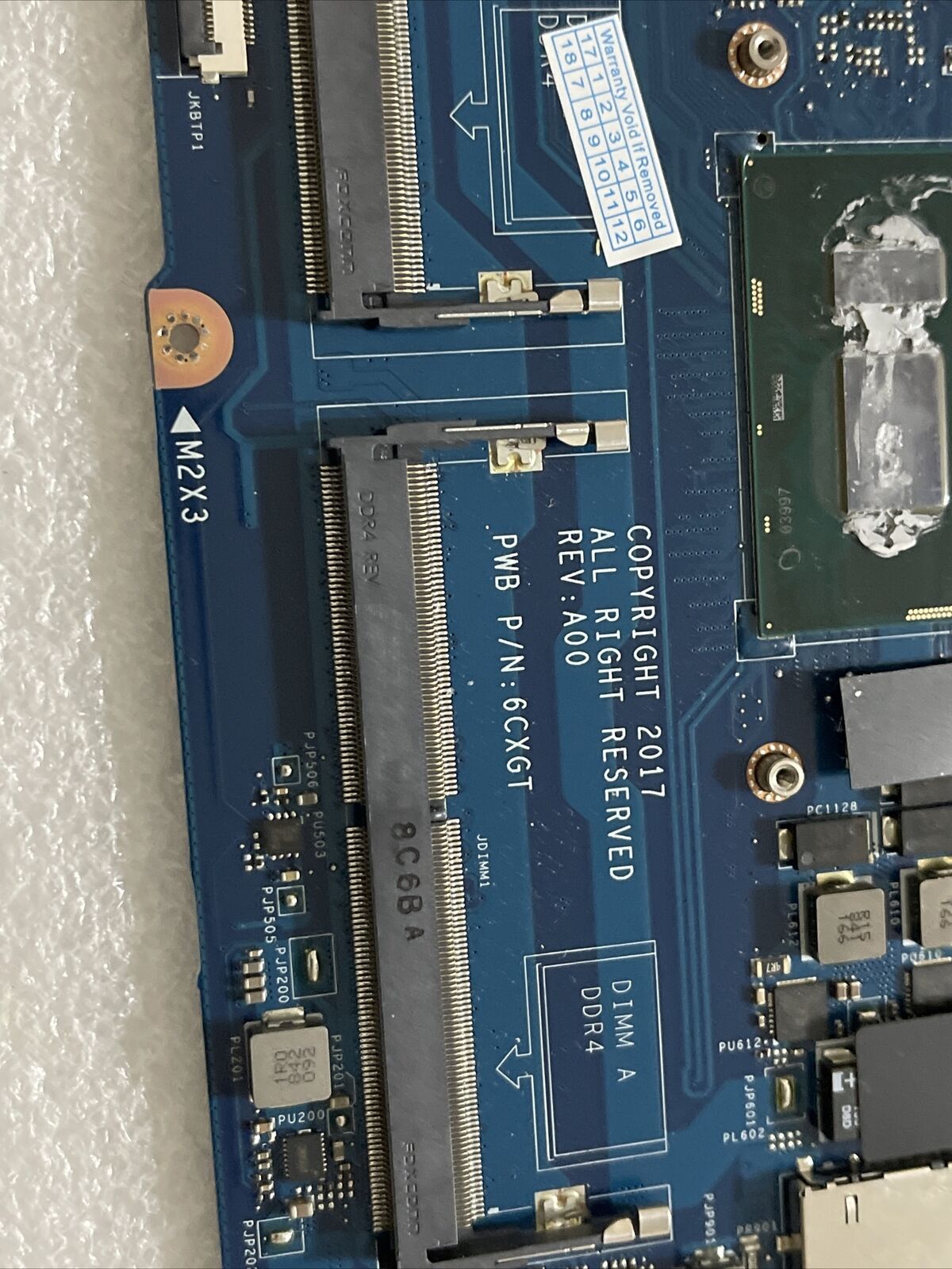 Oem Dell Latitude 5590 1.7 GHz i5-8350U DDR4 Motherboard LA-5412P P50J0 H1 B3