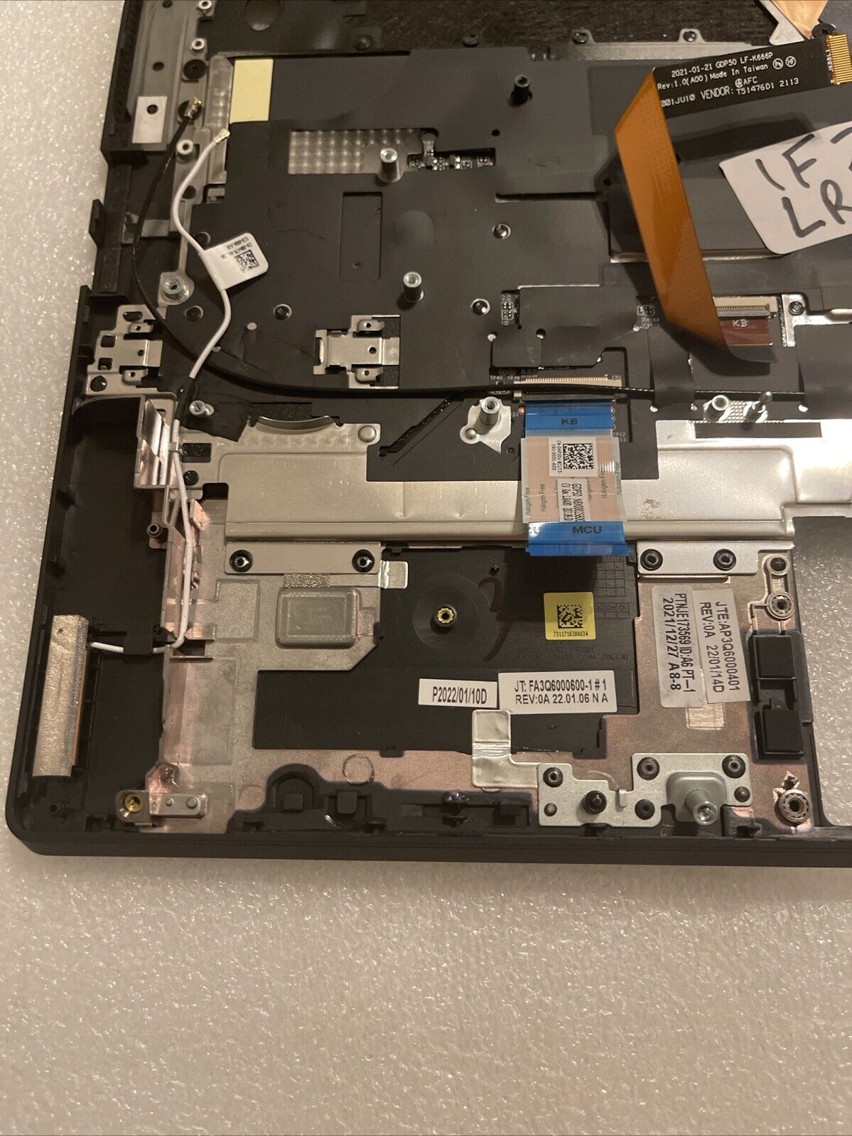 DELL ALIENWARE M15 R6 R7 LAPTOP US BACKLIT  KEYBOARD PALMREST BLACK 1F2H0 LR H2