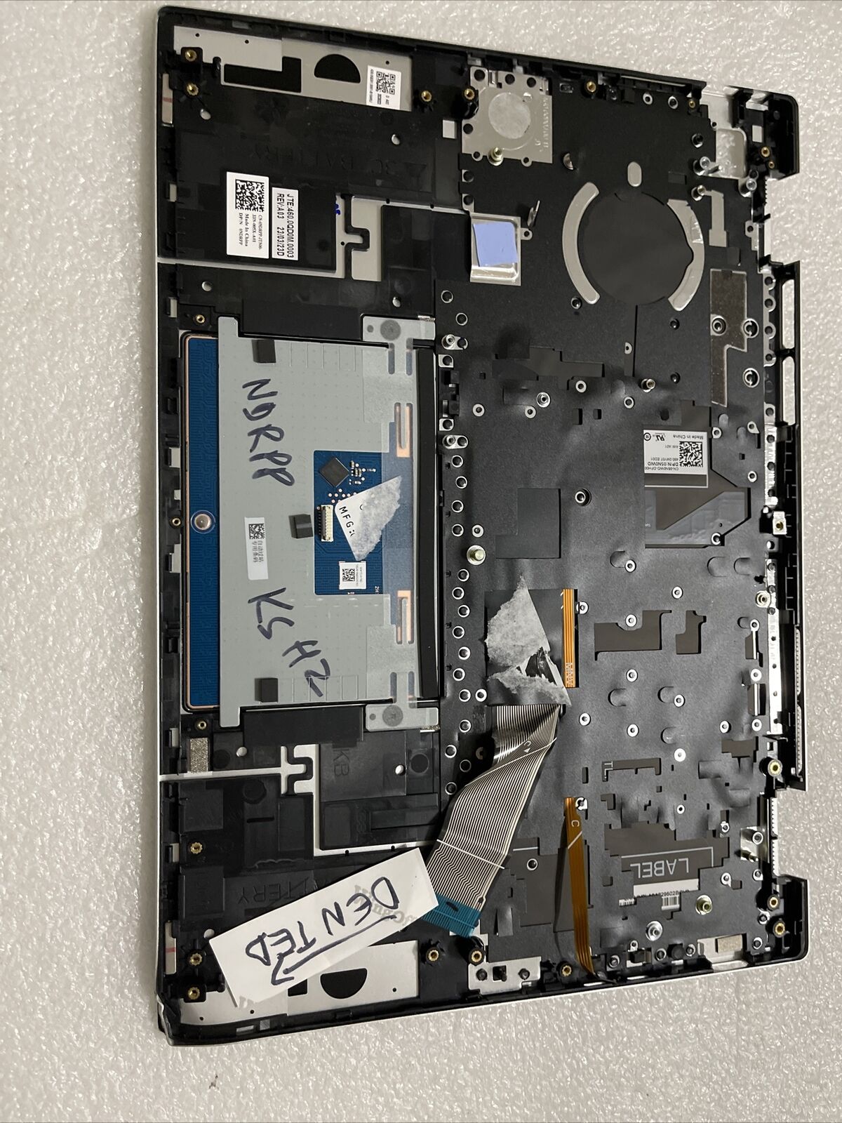 Dell Inspiron 14 Plus 7420 7425 Palmrest Backlit Keyboard NDRPP KSH2 Dented Read