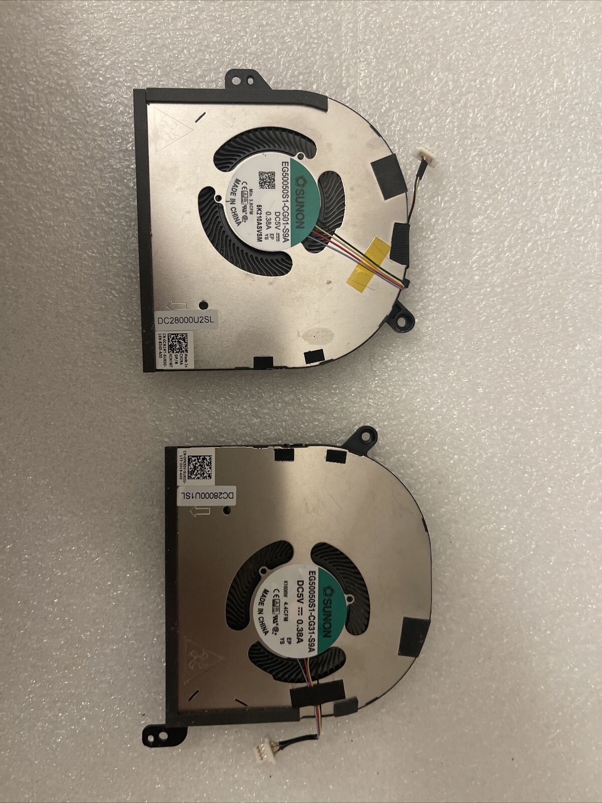 Genuine Dell XPS 15 9510 Precision 5560 COOLING FAN Right+ Left 0FK50V 0CN1MT