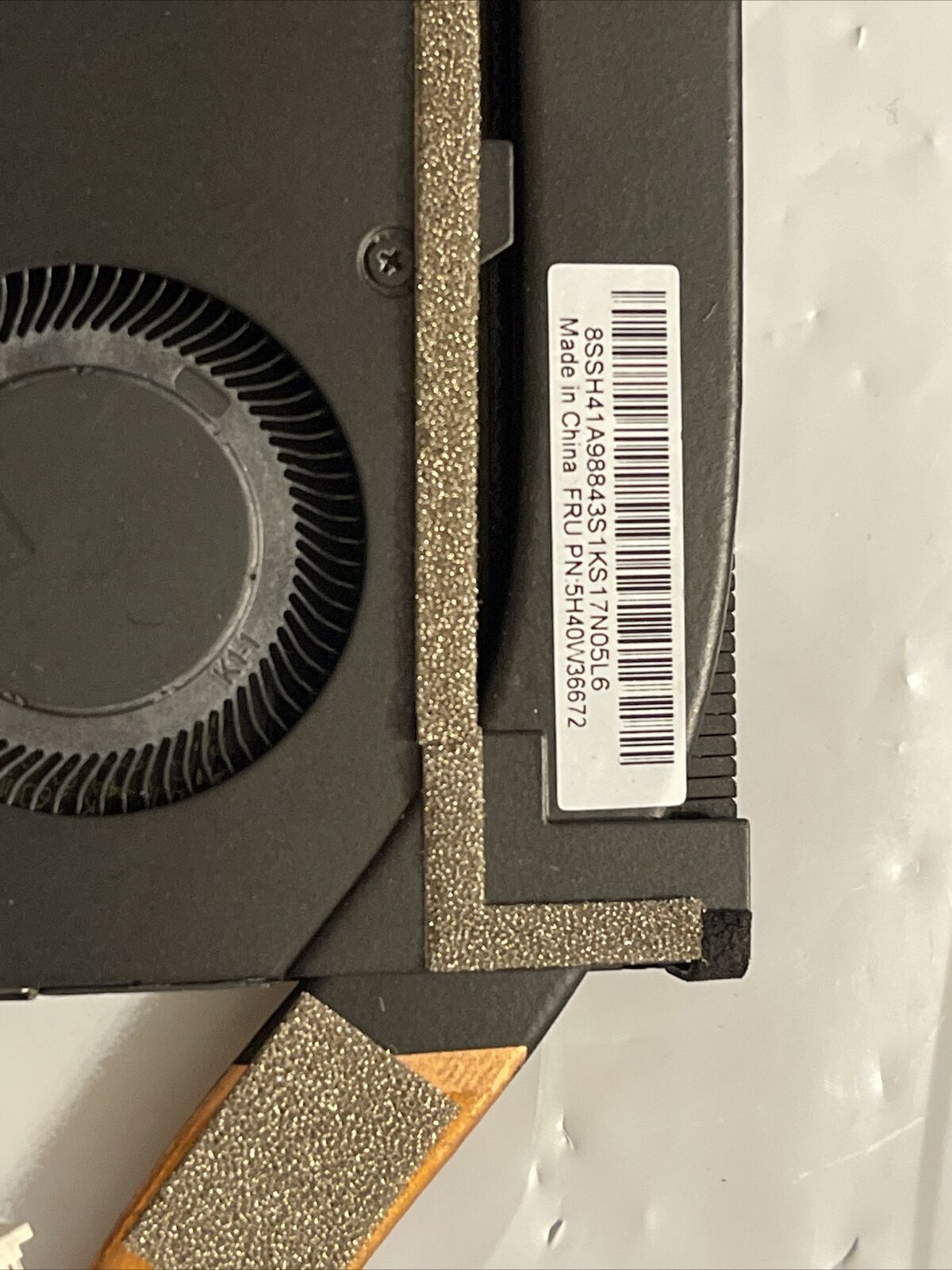 Oem Lenovo ThinkPad X1 Yoga 6th CPU Cooling Fan Heatsink ND55C86 5H40W36671 / 72