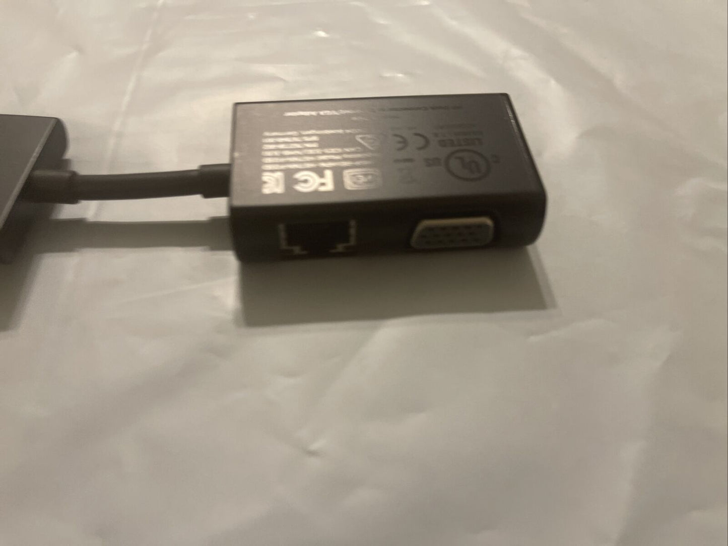 HP Dock Connector to Ethernet/VGA Adapter HSTNN-F03D, 767076-001, 797848-001 ata