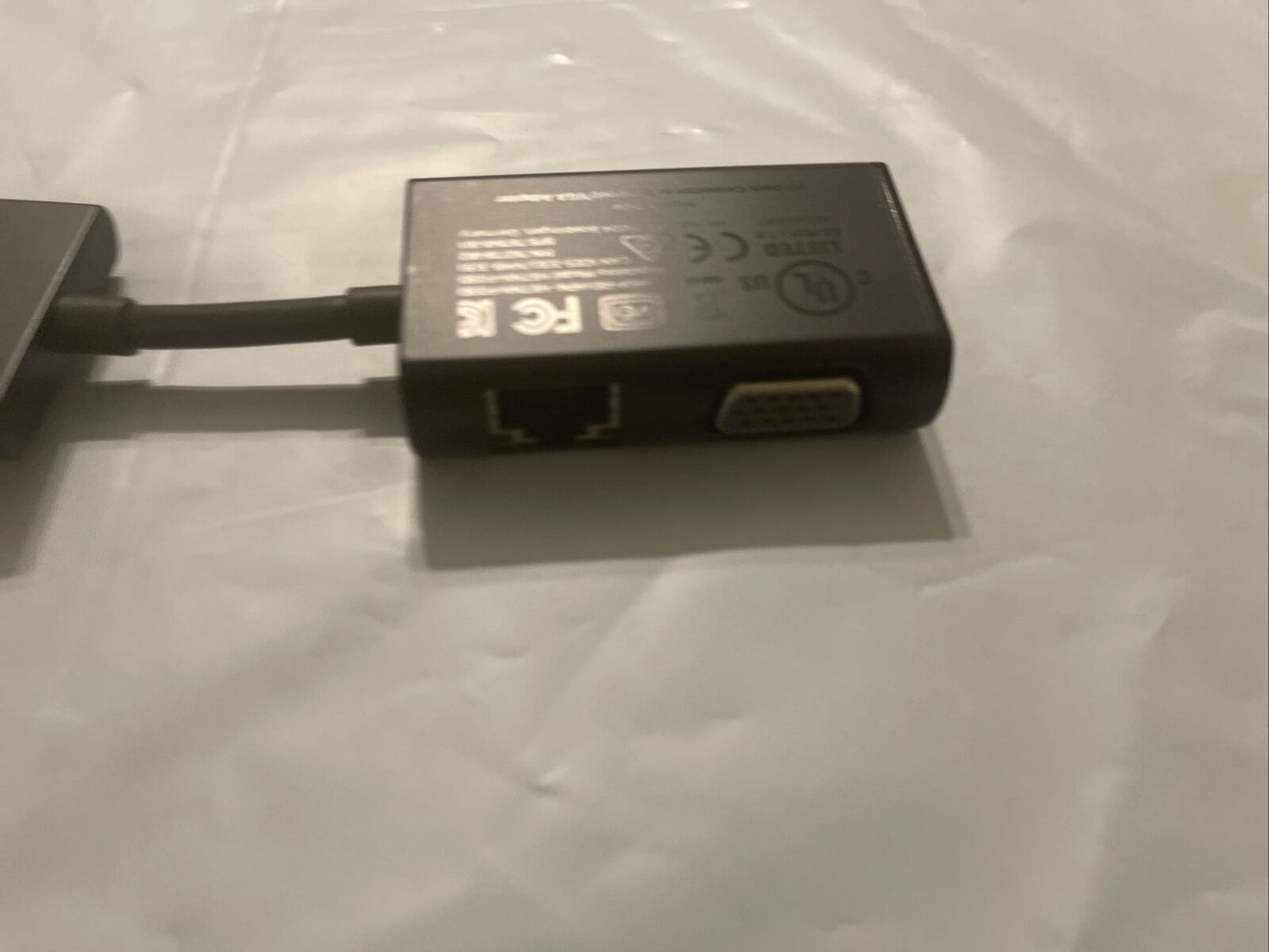 HP Dock Connector to Ethernet/VGA Adapter HSTNN-F03D, 767076-001, 797848-001 ata