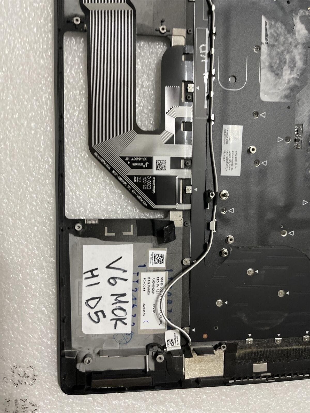 OEM Dell Alienware x15 R1 Laptop Palmrest Touchpad Keyboard  0V6M0K H1D5 Grade A