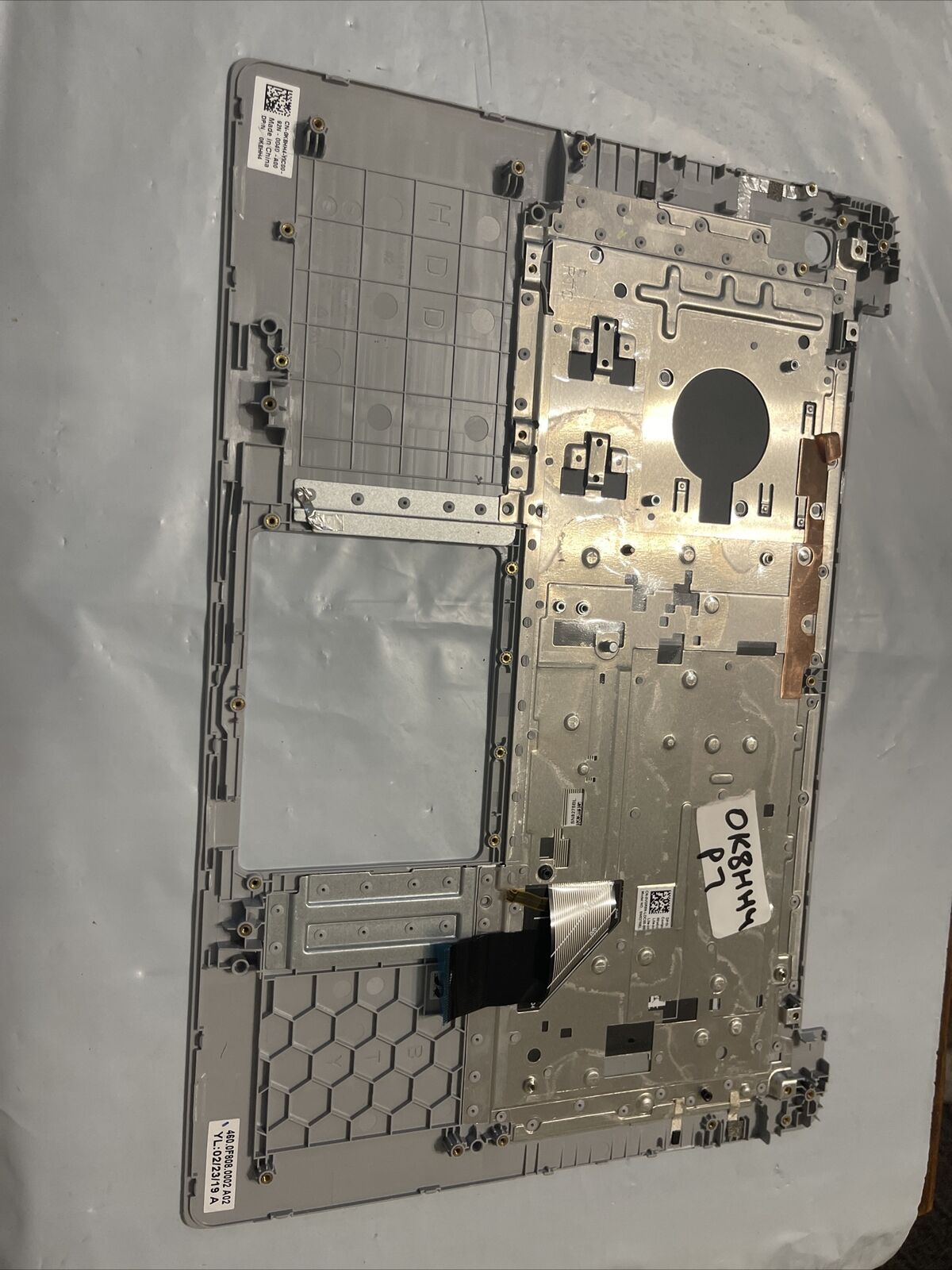 Genuine Dell Inspiron 15 5580  Palmrest US/EN Backlit Keyboard K8HH4 0K8HH4 P7
