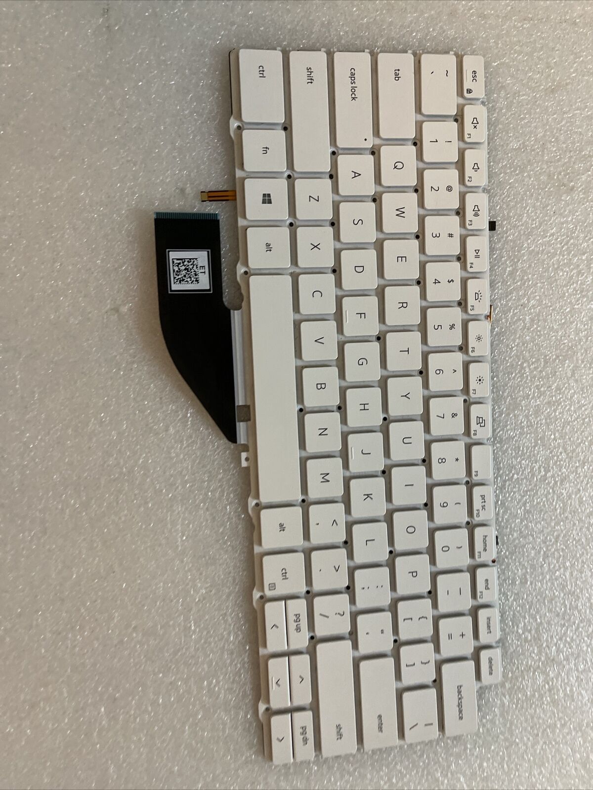 Genuine Dell OEM XPS 7390 9310 2in1 Backlit Keyboard White WW39R VKJ01 XD3H3 N1