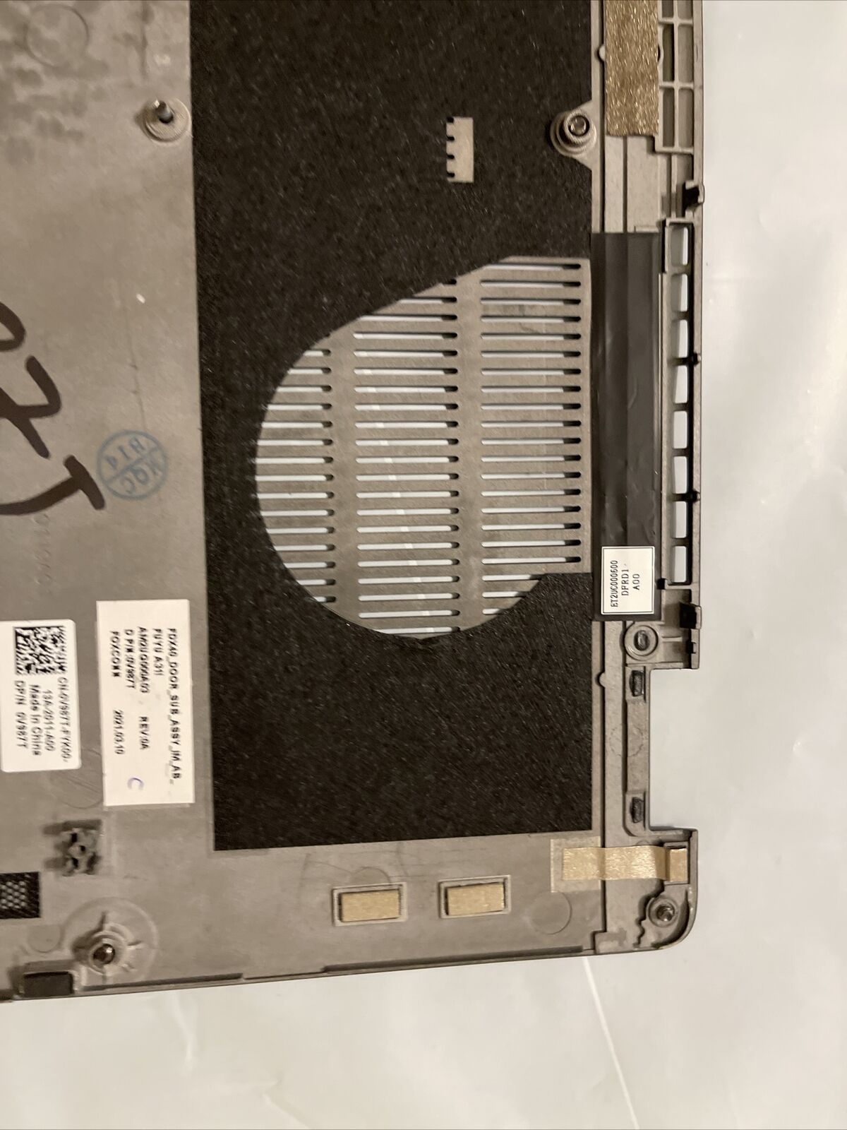 Genuine Dell Latitude 7410 laptop Bottom Base Cover Assembly  V987T 0V987T C1