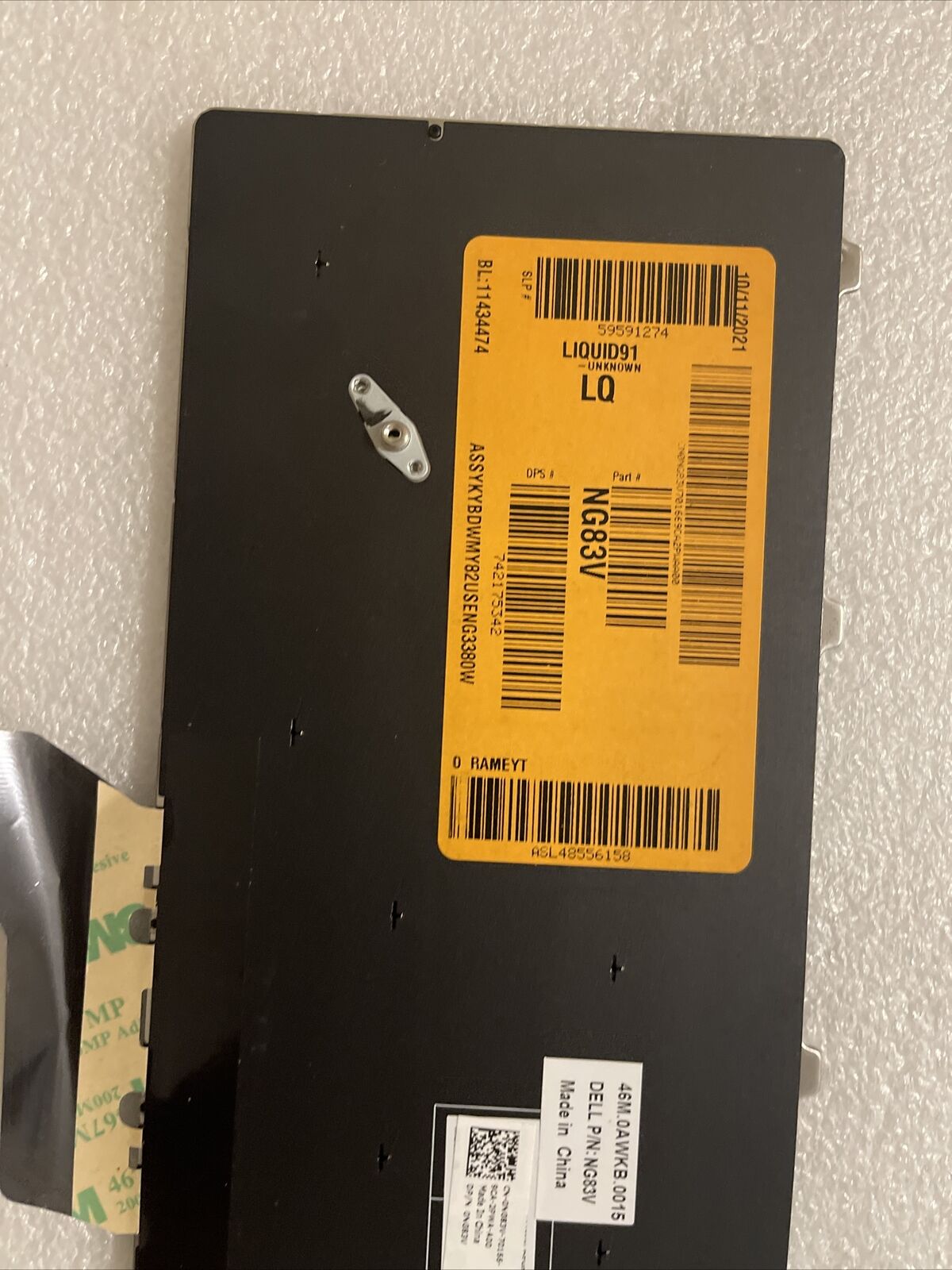 Genuine Dell Latitude 3180 / 3189 / 3380 Laptop US English Keyboard NG83V 0NG83V