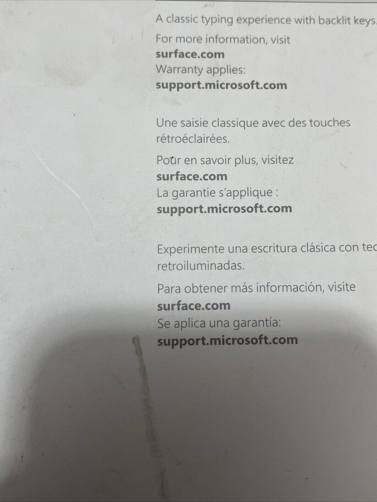 Genuine Microsoft  Surface Pro Type Cover 1725 Keyboard - Black  FMN-00001 H1B5