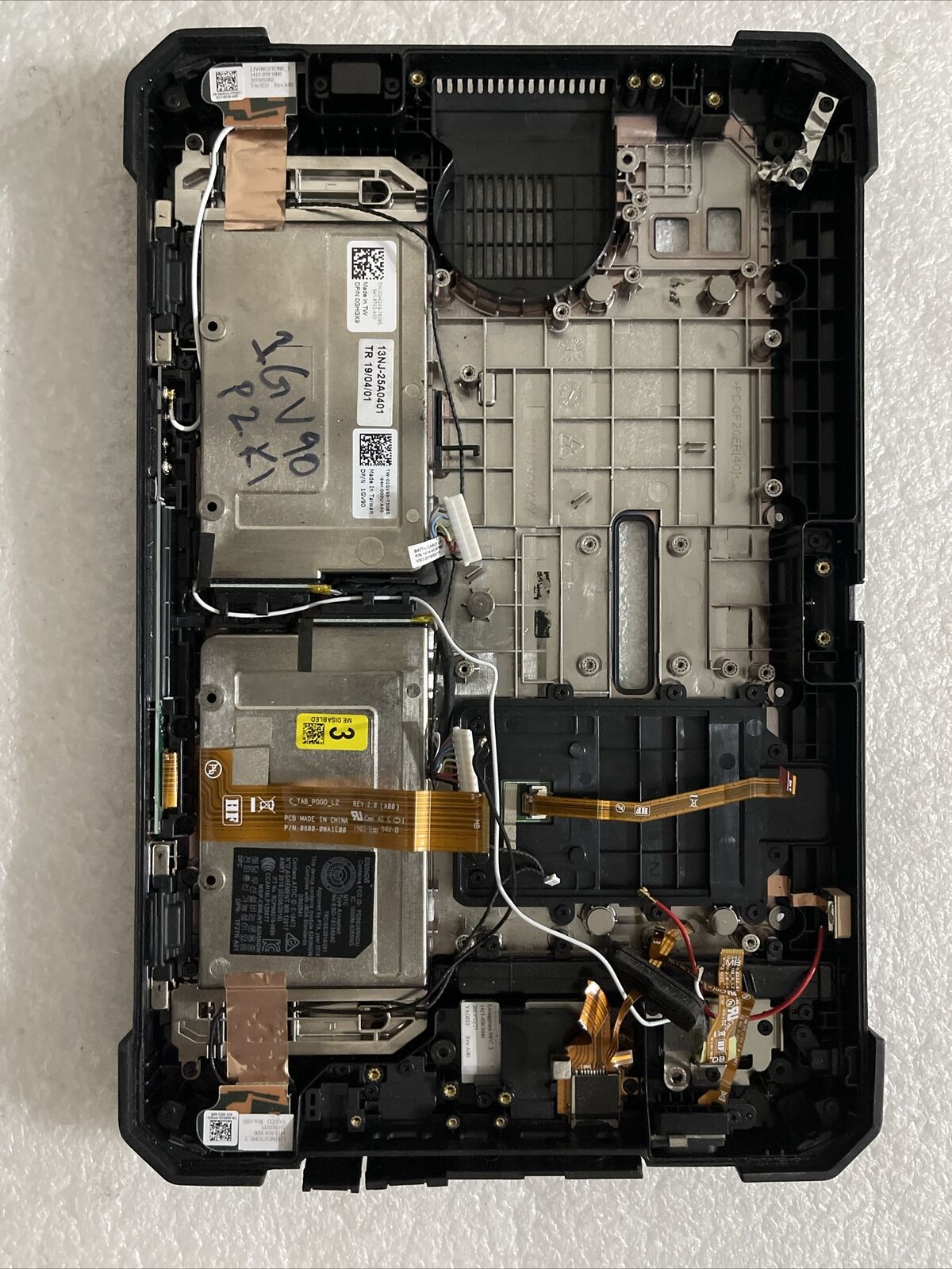 Dell Latitude 7220 Rugged Extreme Tablet Bottom Cover Extras GHGX9 1GV90 P2 K1