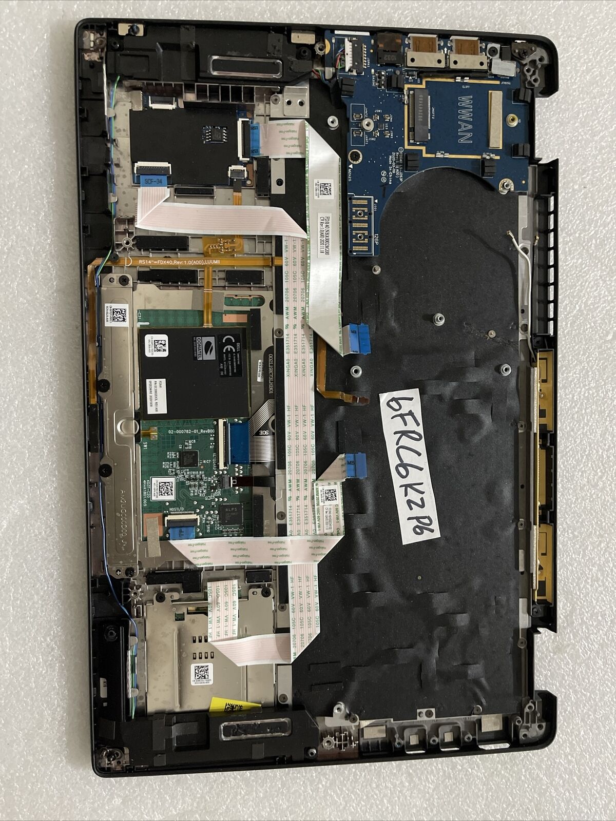 Dell Latitude 14” 7410 Laptop Palmrest US BCL Keyboard Speaker Extras 6FRC6 K2P6