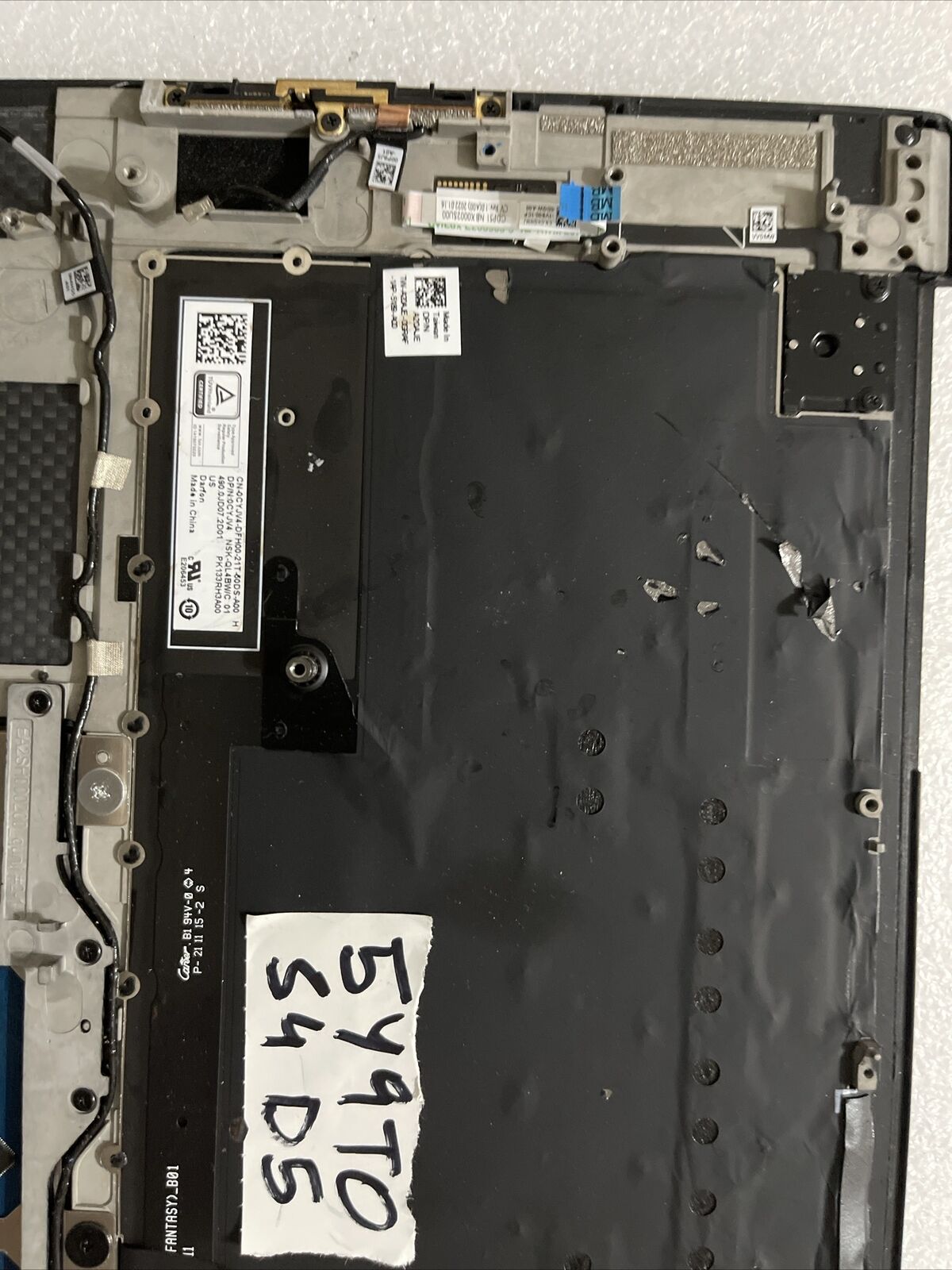 OEM Dell XPS  9510 9520 Palmrest Touchpad US Backlit Keyboard 05Y9T0  5Y9T0 S4D5