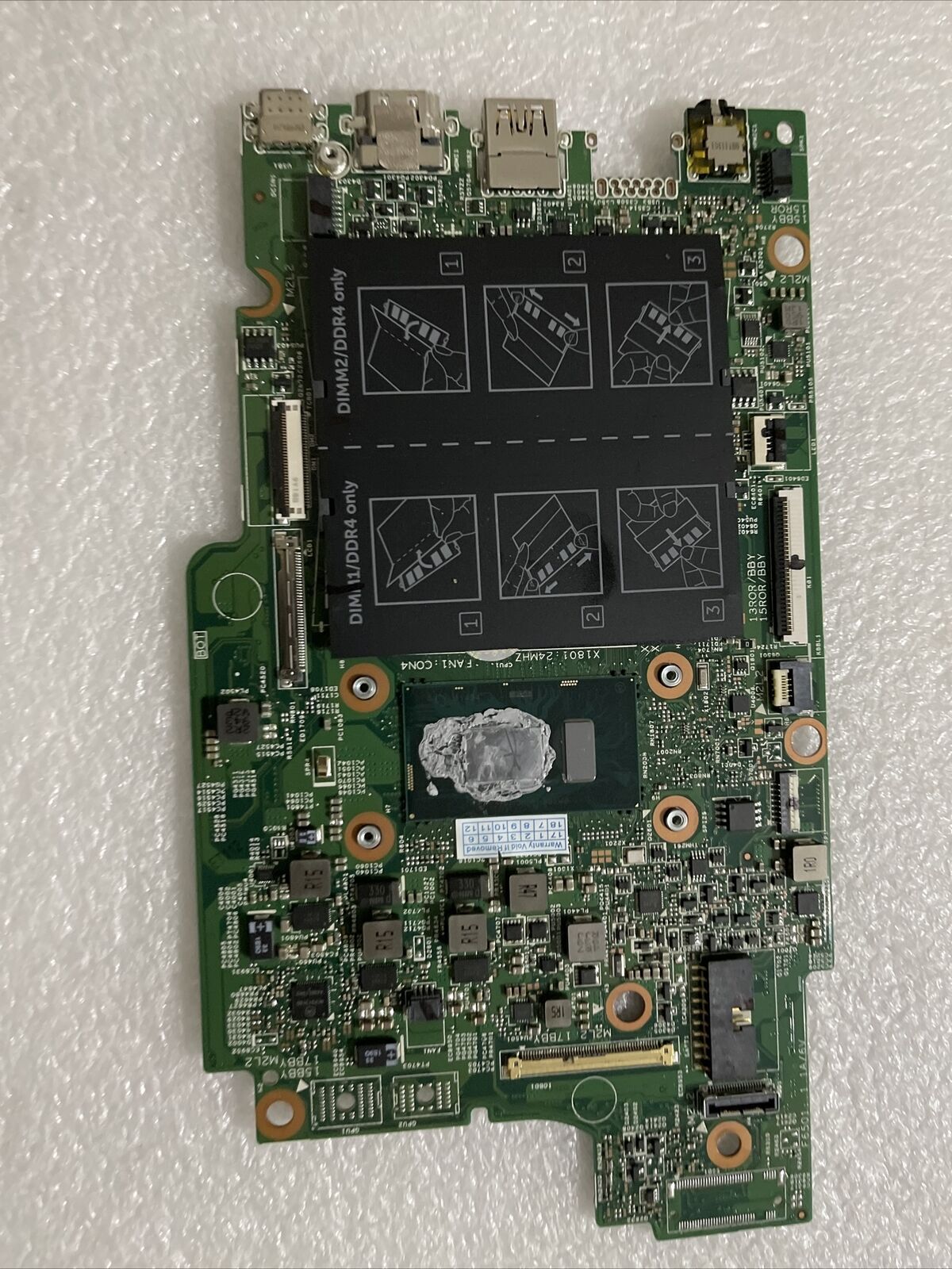 Genuine Dell OEM Latitude 3390 2-in-1 Motherboard  i3-8130U SR3W0 G1MGM H1 B2