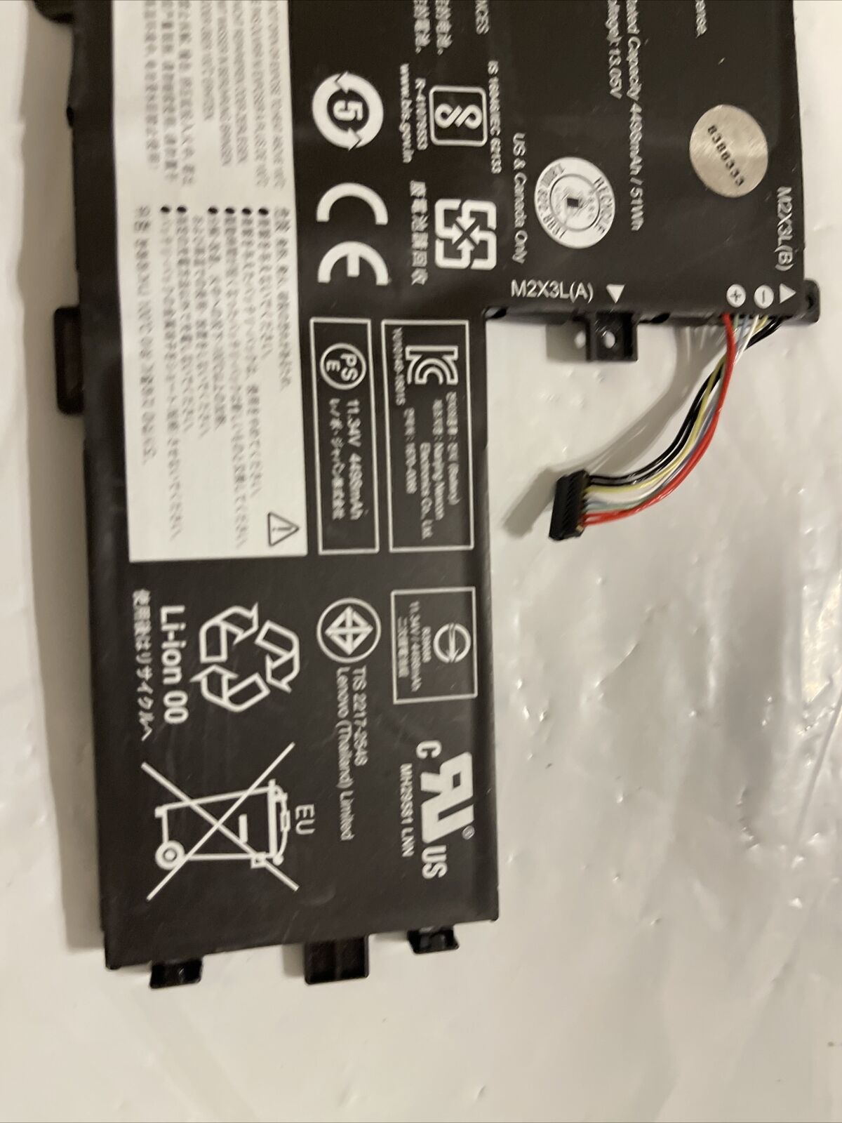 Genuine  Levono  IDEAPAD FLEX-15IWL 11.34V 4630mAH 52.5 Wh L18L3PF3 ata