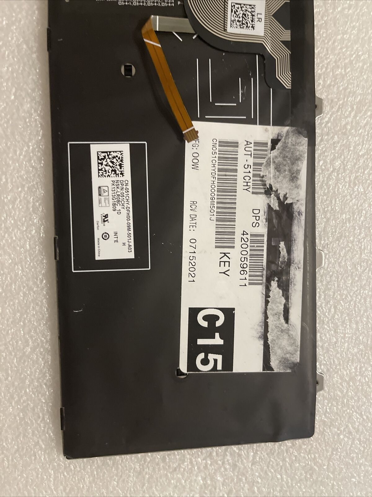 Genuine Dell Inspiron 5542 Latitude 3550 US Backlit Keyboard 51CHY 051CHY D1 B2