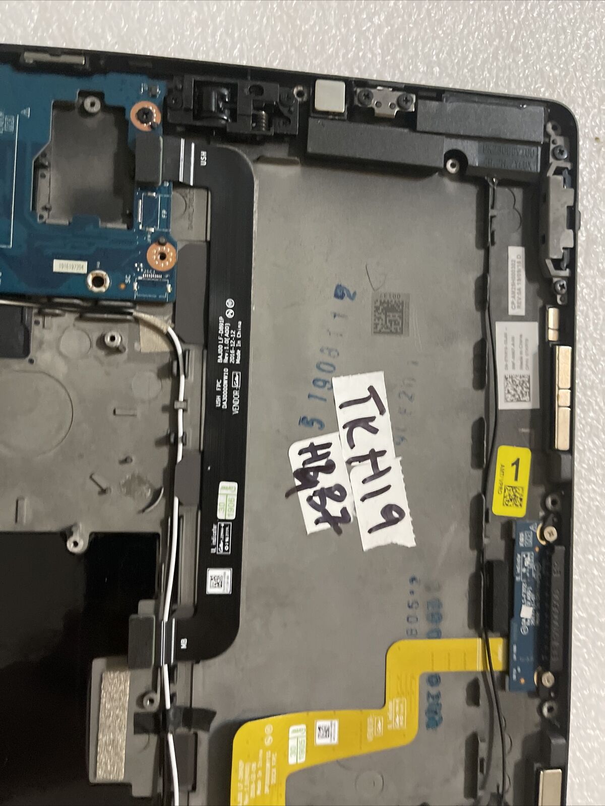 GENUINE DELL  LATITUDE 12 5290 LCd Top Back Cover Extras Black T17G TKR19 H4 B7