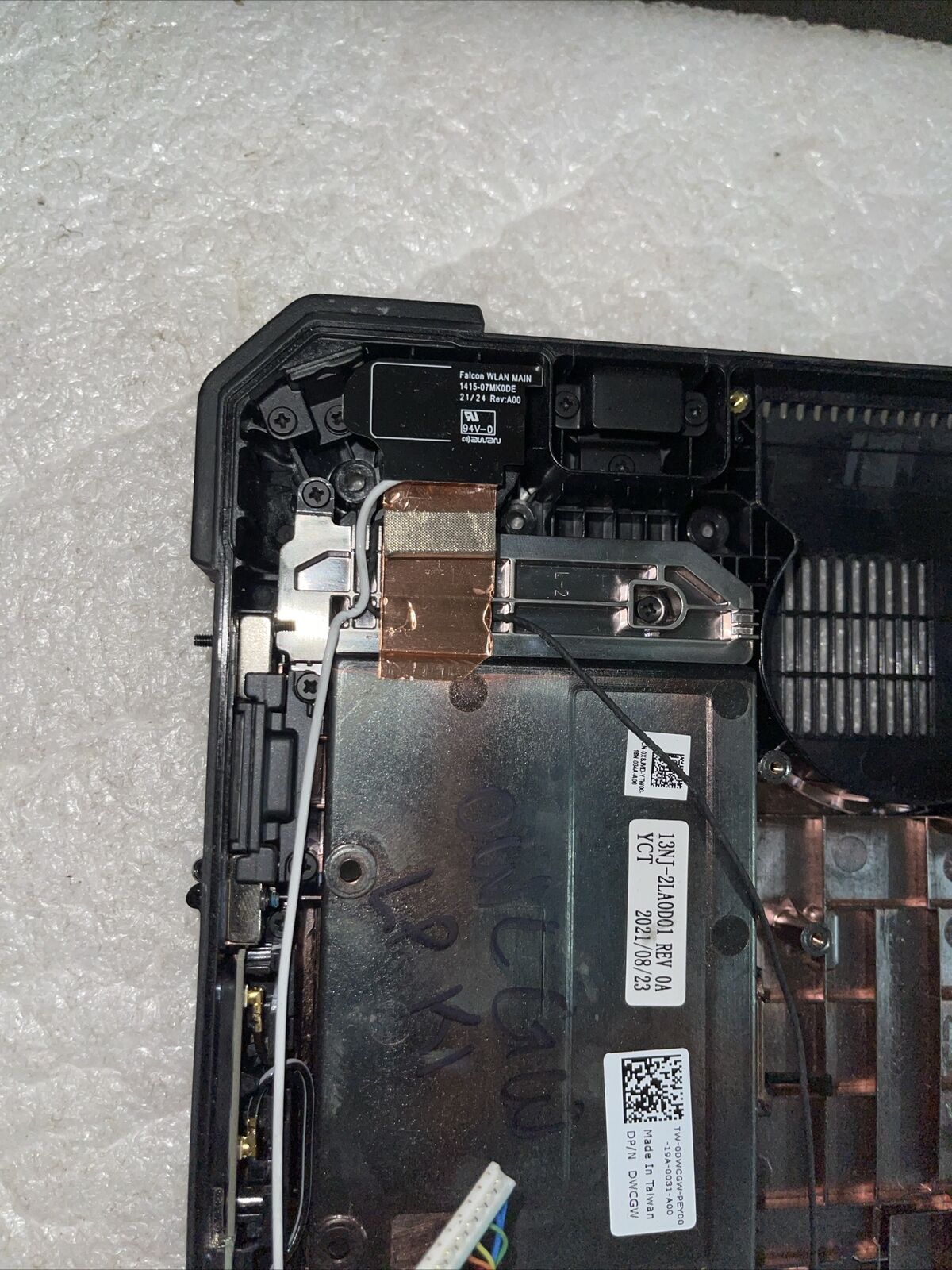 Dell Latitude 7220 Rugged Extreme Tablet Bottom Cover Extras X8JMD 0WCGW LP K1